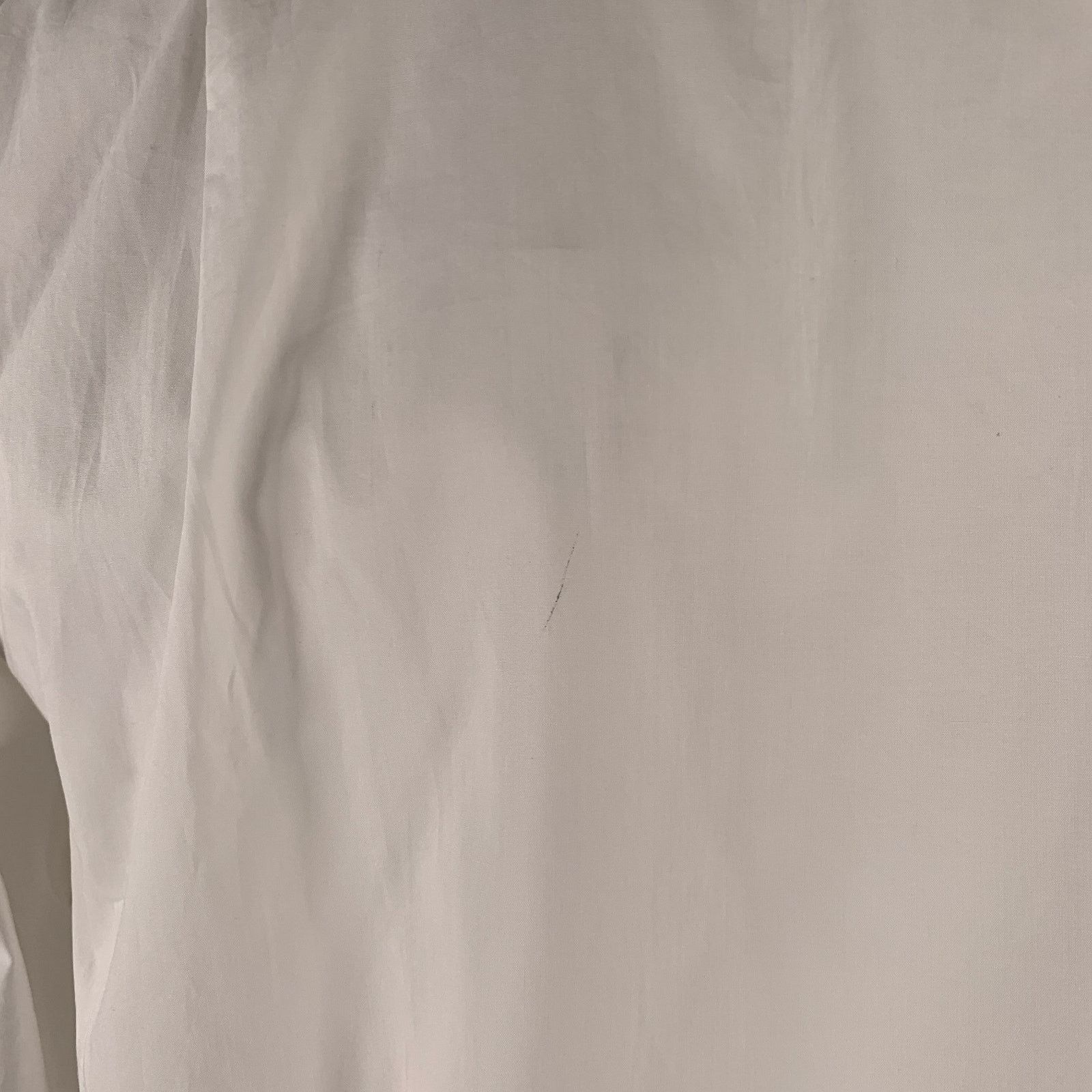 Other Size 48 White Pleated Cotton High Collar Long Sleeve Shirt Size US M / EU 48-50 / 2 - 5 Thumbnail