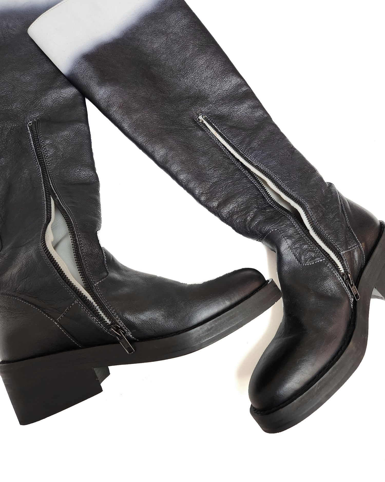 Ann Demeulemeester Ann Demeulemeester Knee-High Ombre Boots Size US 8.5 / IT 38.5 - 7 Thumbnail
