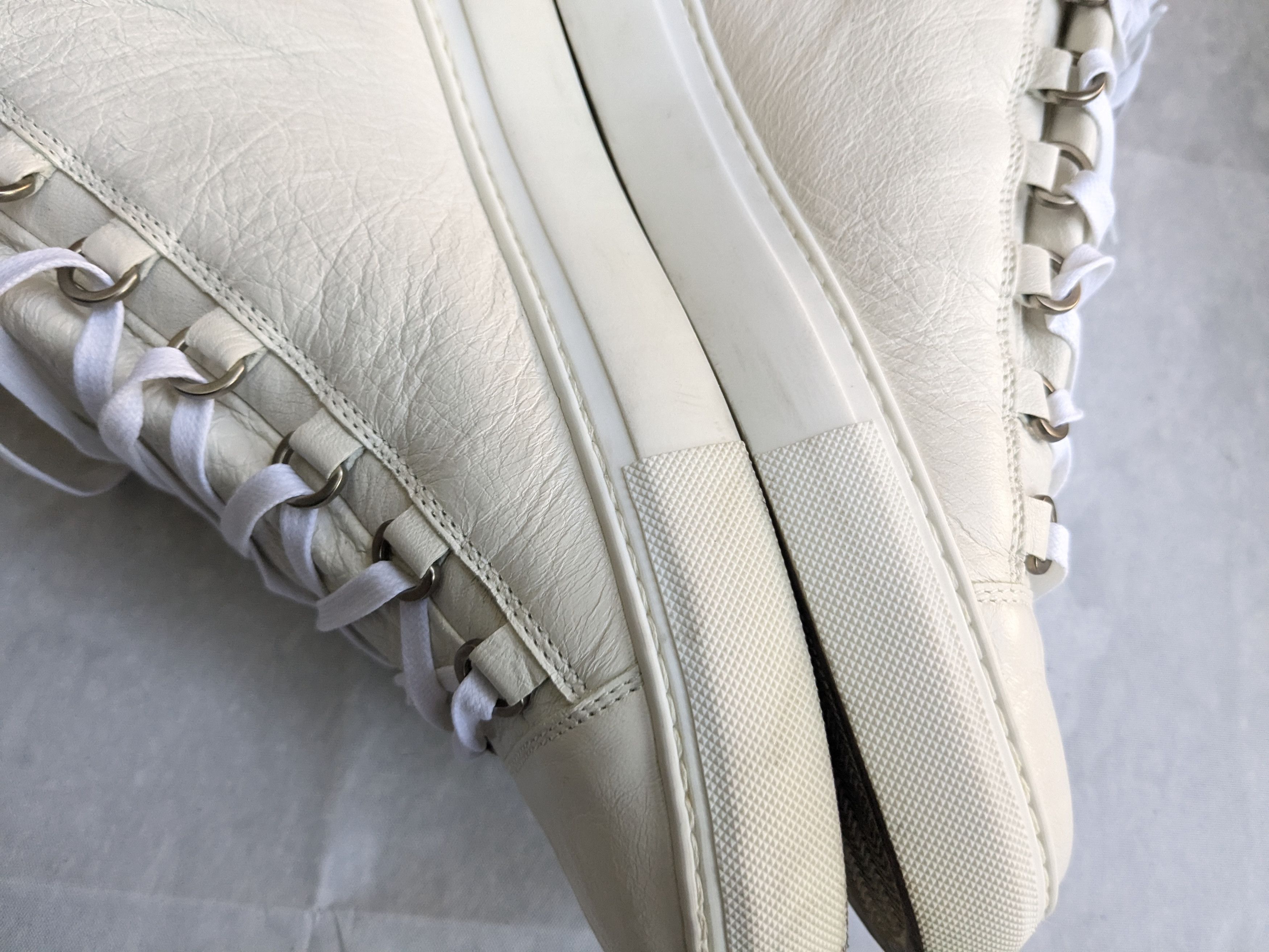 Balenciaga Balenciaga Arena White 10 High Tops Leather Size US 10 / EU 43 - 10 Thumbnail