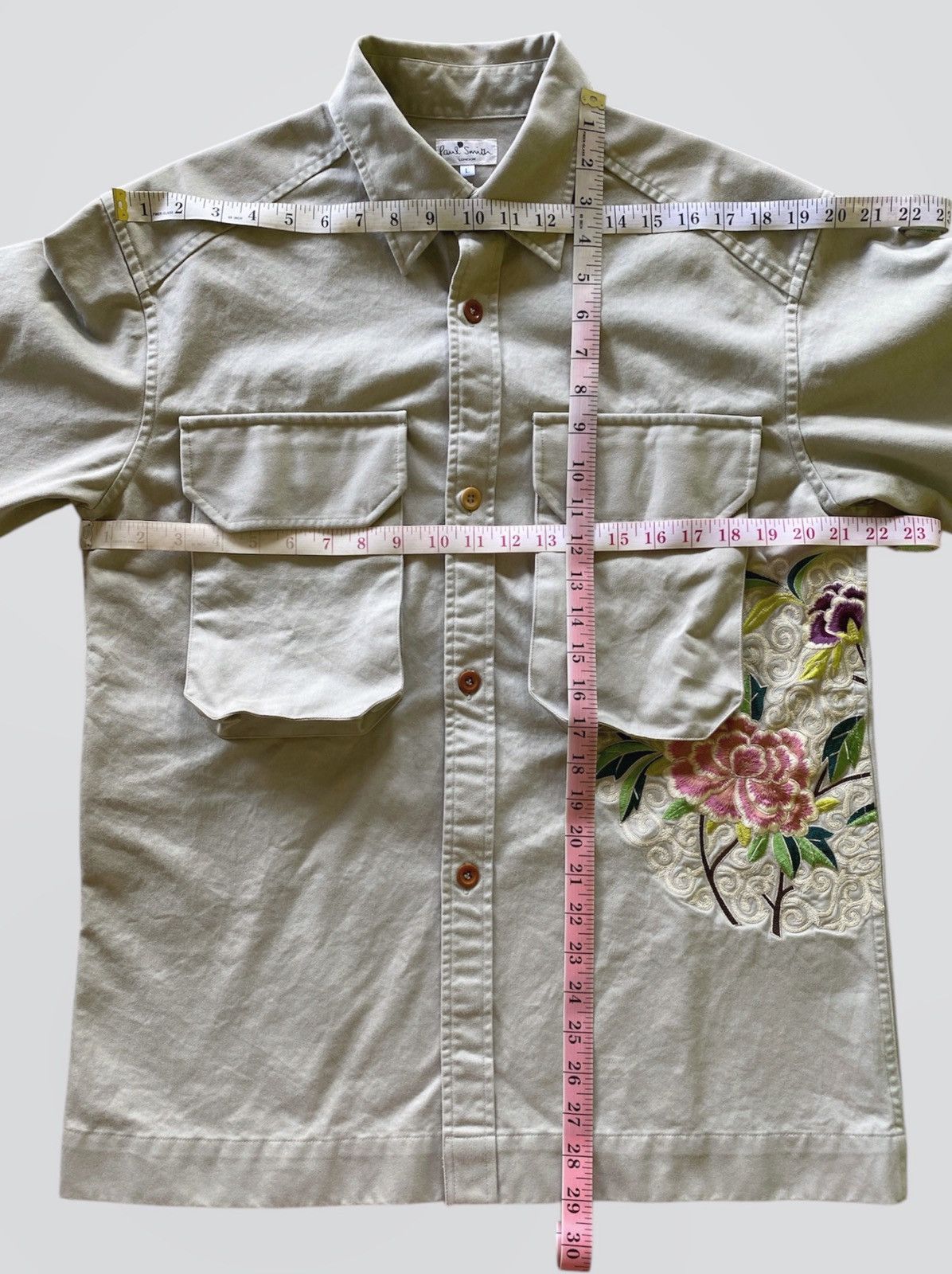 Paul Smith ARCHIVES❗️Vintage Paul Smith Embroidery Flowers Work Jacket Size US L / EU 52-54 / 3 - 8 Thumbnail