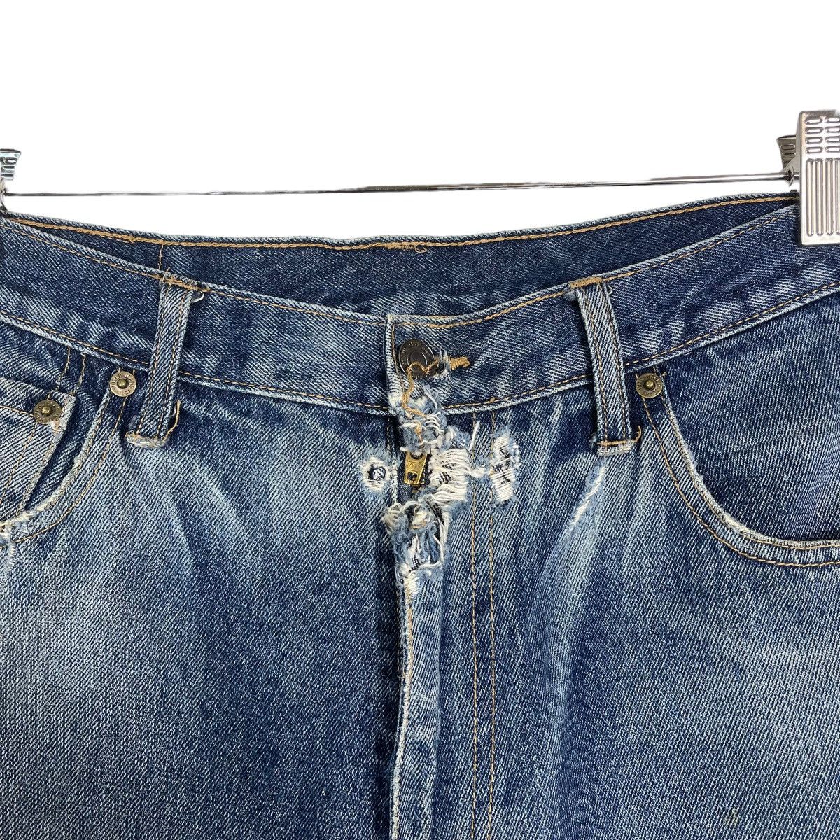 GOSTAR DE FUGA Blue Denim Jeans Machope Distressed Jeans Size US 30 / EU 46 - 10 Thumbnail
