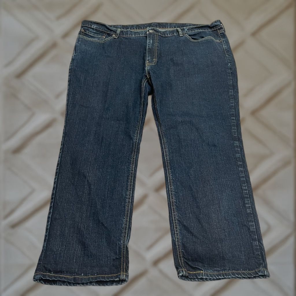 Levi's Levi's 541 Athletic Tapered Fit Jeans Mens 48x27 Blue Dark Wash 5-Pocket TA LEVI'S USA Classic Denim Cassette? Size US 32 / EU 48 - 1 Thumbnail