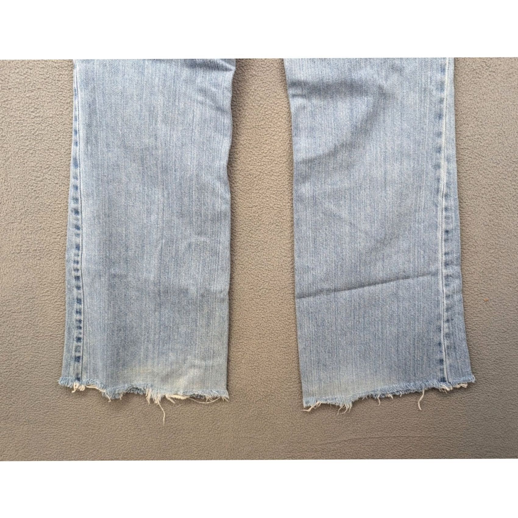 American Eagle Outfitters VINTAGE American Eagle Outfitters Denim Jeans Womens Bootcut 31x28 Light Wash Frayed Hem Jeans Size 24" / US 00 / IT 34 - 8 Thumbnail