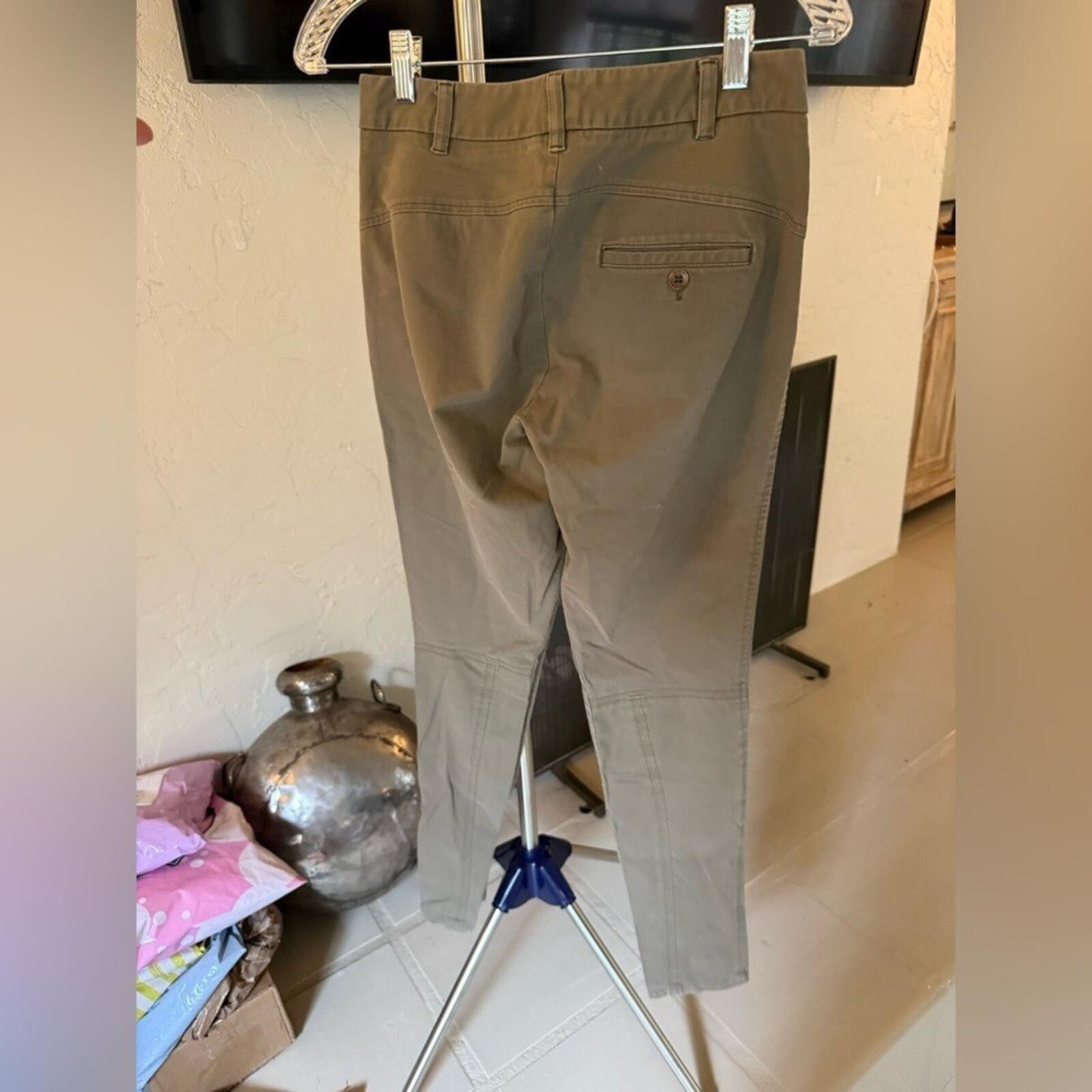 Vince Vince Olive Green Skinny Pants 2 Khaki Equestrian Zip Ankle Size 26" / US 2 / IT 38 - 3 Thumbnail