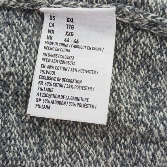 American Eagle Outfitters American Eagle Sweater Gray Crewneck Wool Blend 2XL Size US XXL / EU 58 / 5 - 4 Thumbnail
