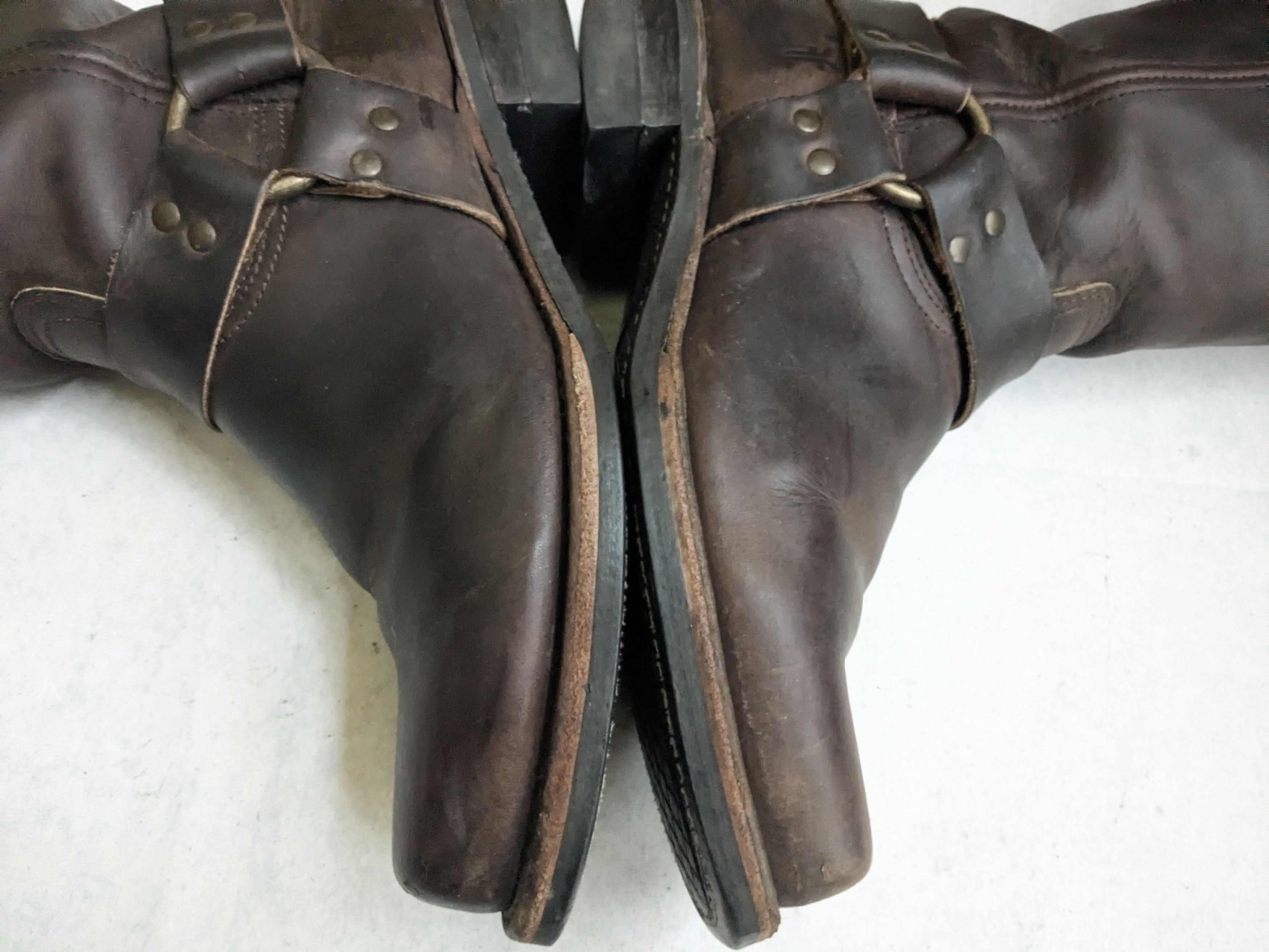 Frye Frye Harness Boots Brown Leather 10 M Size US 10 / EU 43 - 10 Thumbnail
