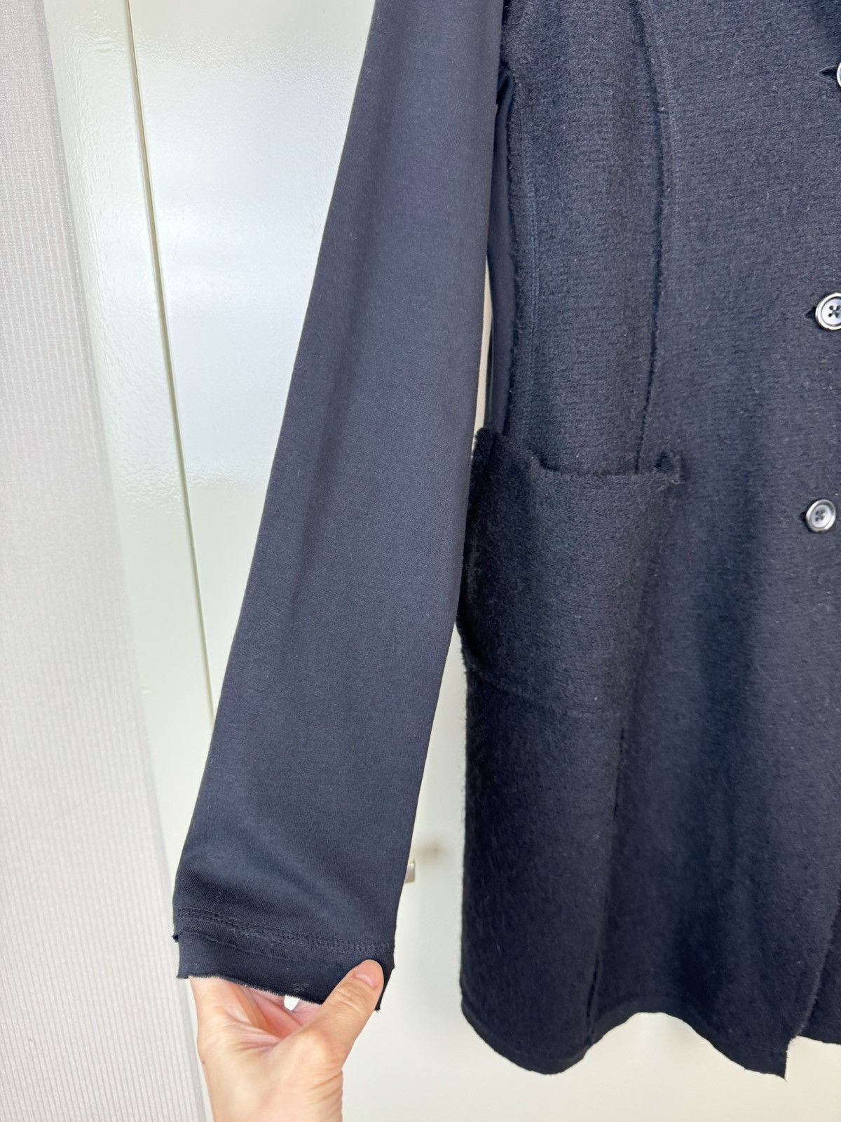 Rundholz Rundholz black lable boiled virgin wool tulip coat trench Size L / US 10 / IT 46 - 3 Thumbnail