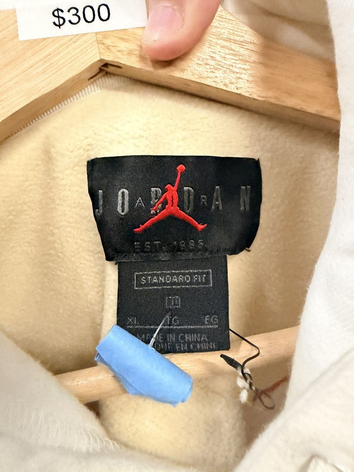 Jordan Brand × Off-White Jordan x Off white two tone cream/white arrows hoodie Size US XL / EU 56 / 4 - 4 Thumbnail