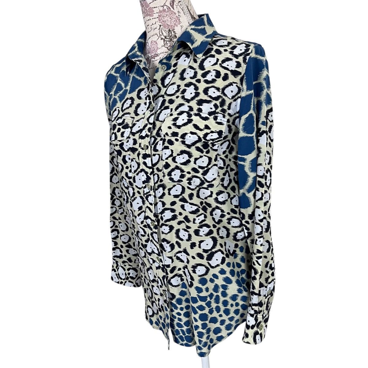 Equipment Equipment Femme Slim Signature Cape Town Collage Print XS TP Size XS / US 0-2 / IT 36-38 - 3 Thumbnail