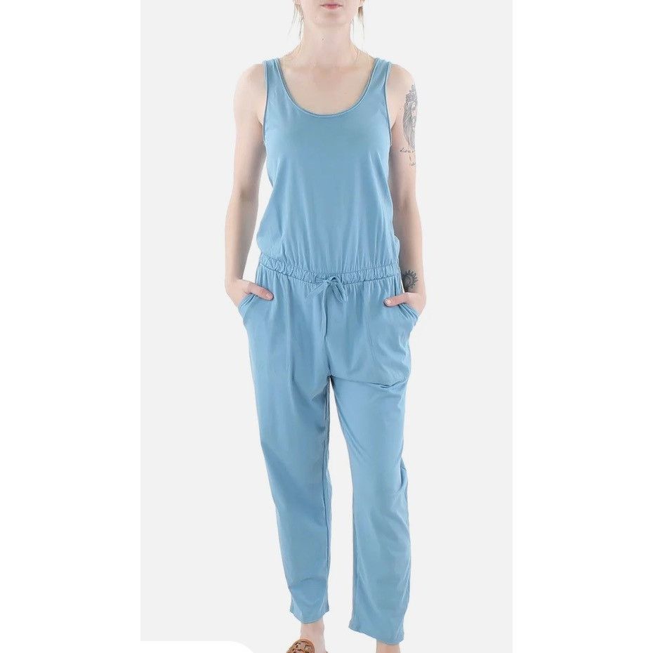 image of Atm Women’S Knit Sleeveless Jumpsuit Size S New Antique Blue, Women's
