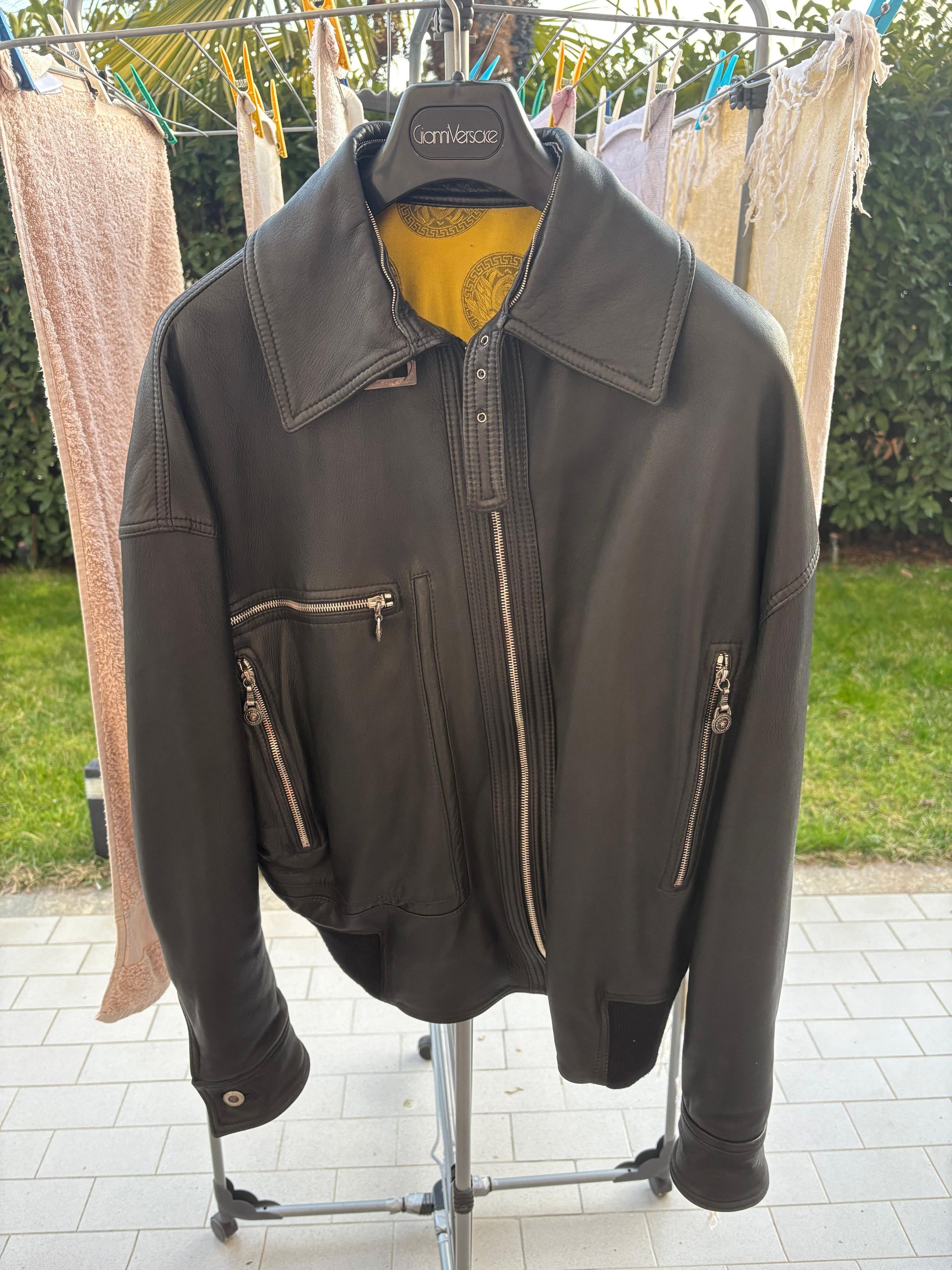 Versace Gianni Versace leather jacket Size US M / EU 48-50 / 2 - 1 Thumbnail