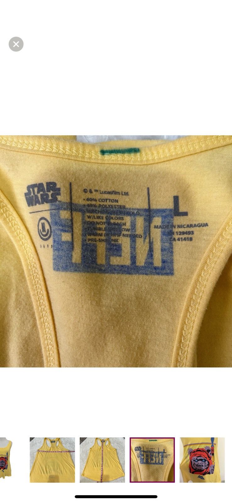 NEFF Neff Star Wars large Ewoks tank top Size L / US 10 / IT 46 - 2 Thumbnail
