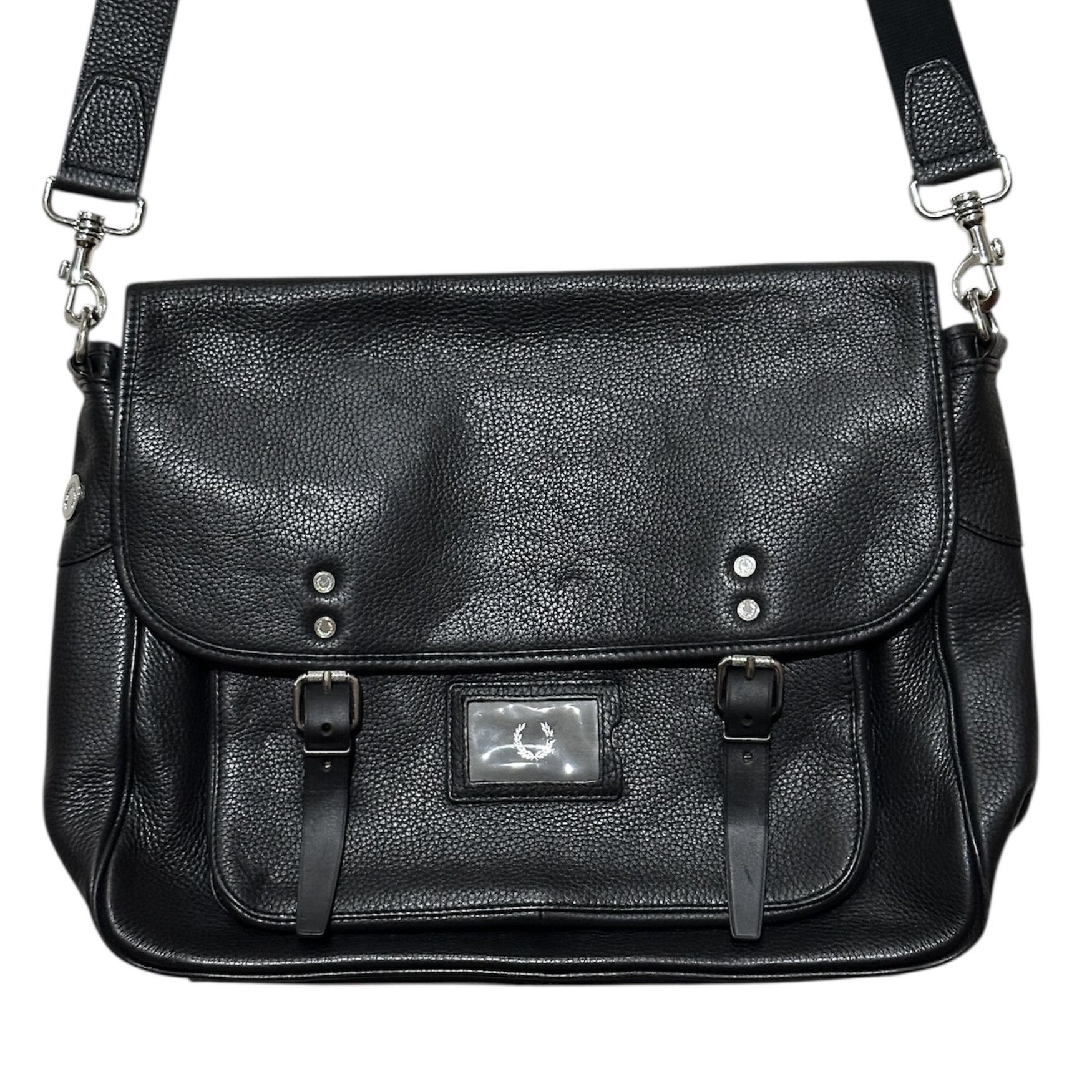Fred Perry Sick🔥Vintage Fred Perry Leather Messanger Bag Size ONE SIZE - 2 Thumbnail
