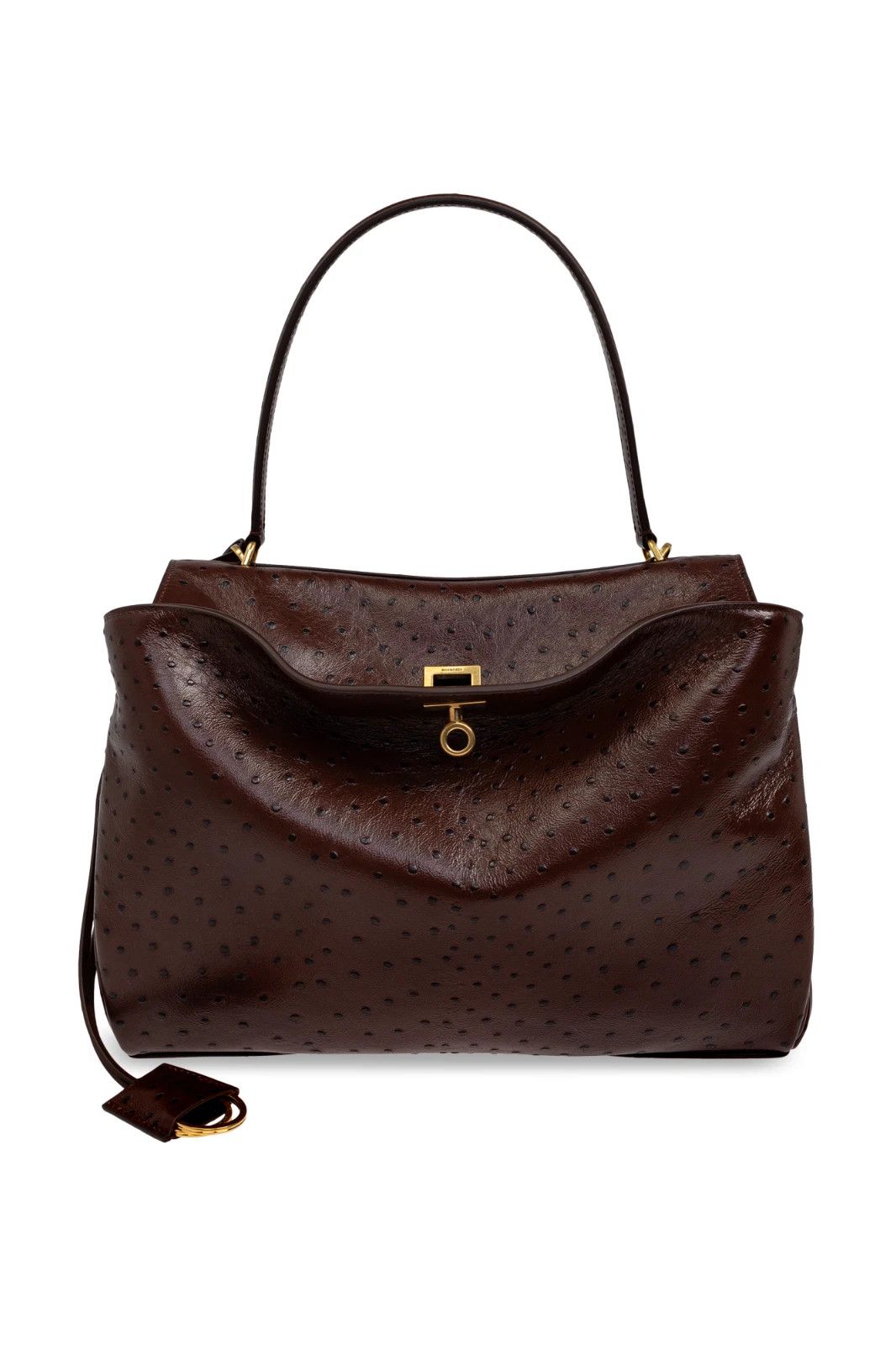 BALENCIAGA Rodeo Brown Leather Bag New Auth