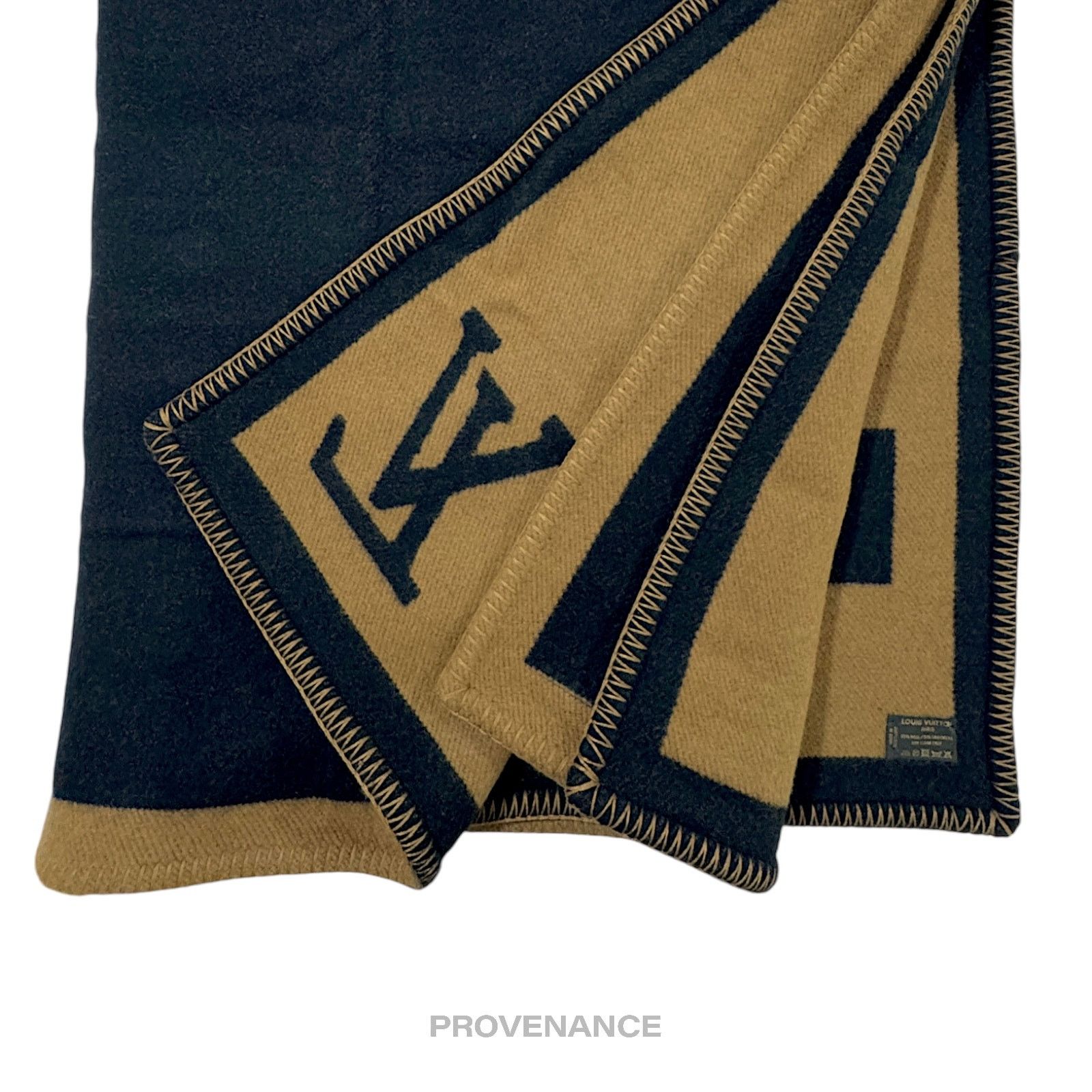 Louis Vuitton 🔴 Louis Vuitton Initials Karakoram Blanket - Wool Cashmere Size ONE SIZE - 9 Thumbnail