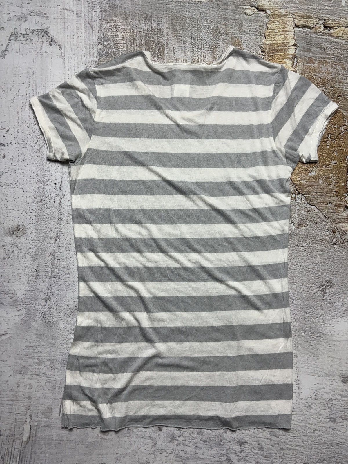 Japanese Brand × Vintage Striped printed vintage skinny t-shirt Size M / US 6-8 / IT 42-44 - 3 Thumbnail