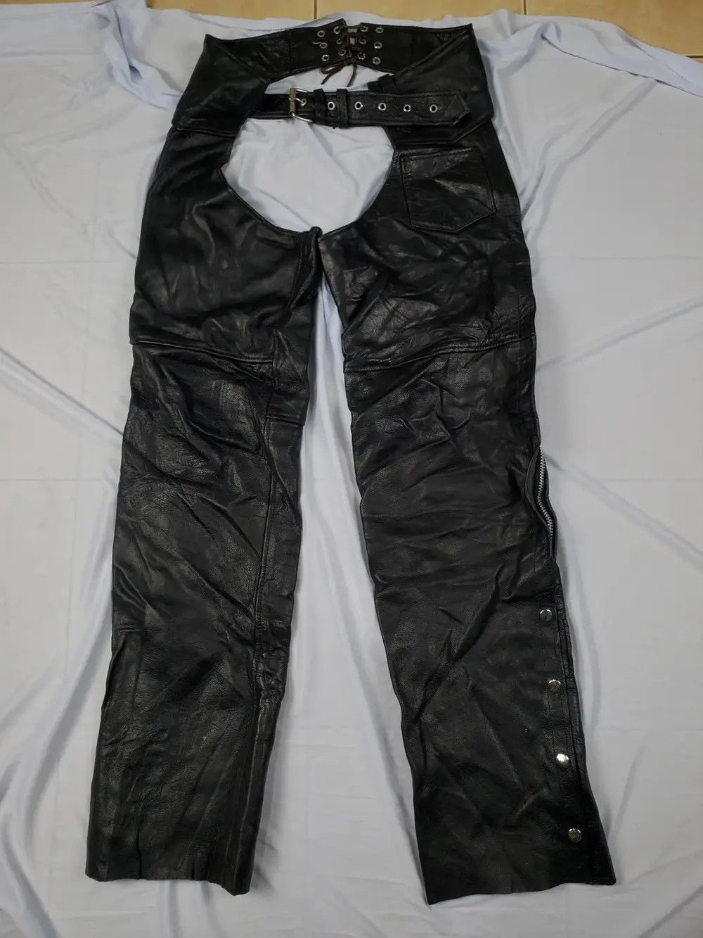 Cowboy Equipment × Genuine Leather × Vintage Vintage Cowboy Leather Pants Universal Rider Size US 34 / EU 50 - 1 Thumbnail