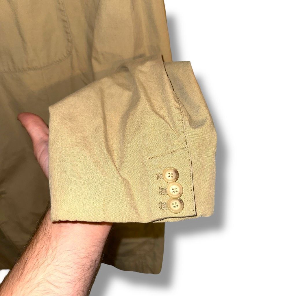 Polo Ralph Lauren Polo Ralph Lauren Tan Unstructured Safari Jacket Sport Coat Size 48R - 4 Thumbnail
