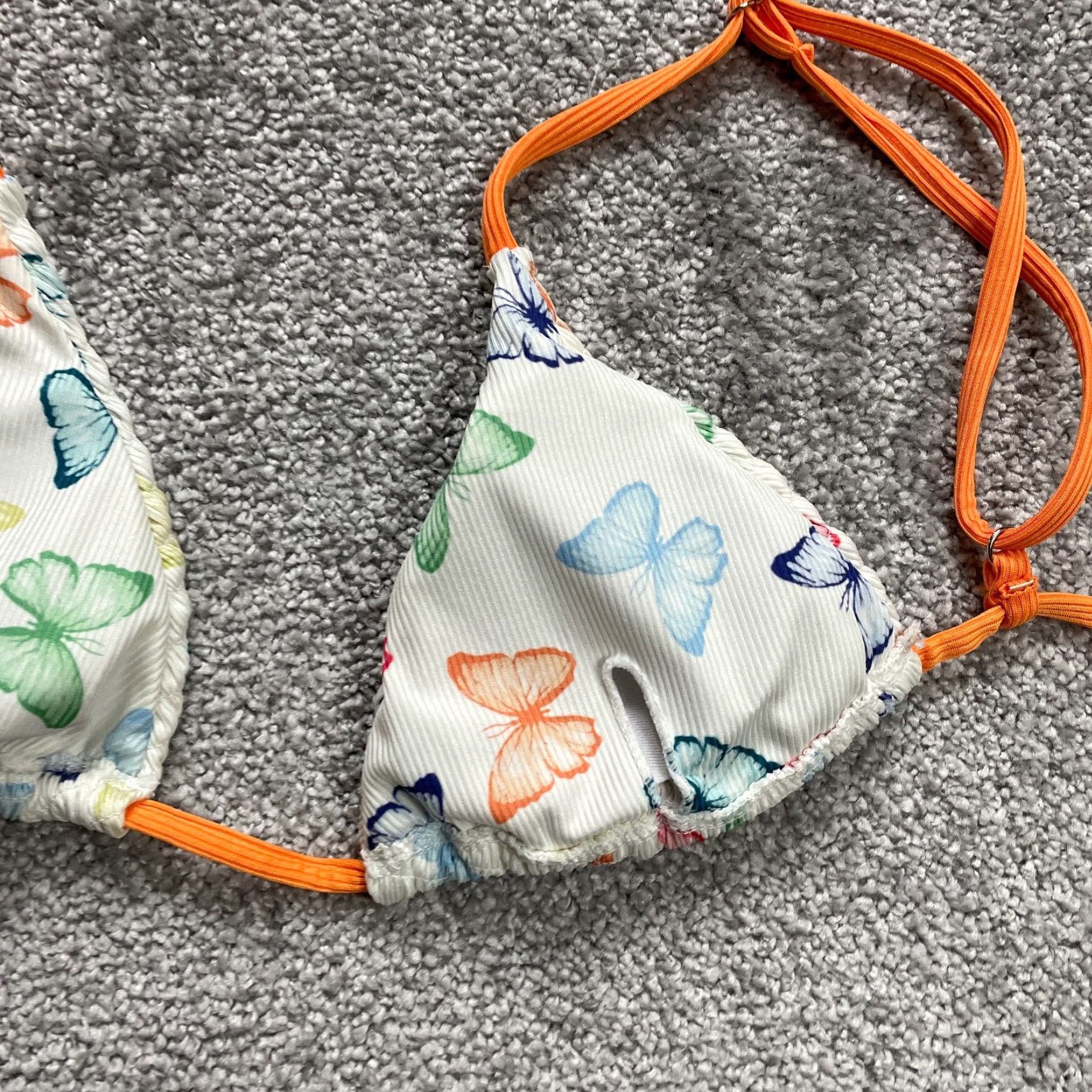 Triangl Unbranded Swimwear Top Women Multicolor Butterfly Triangle Padded M-Size Bikini Size M / US 6-8 / IT 42-44 - 3 Thumbnail