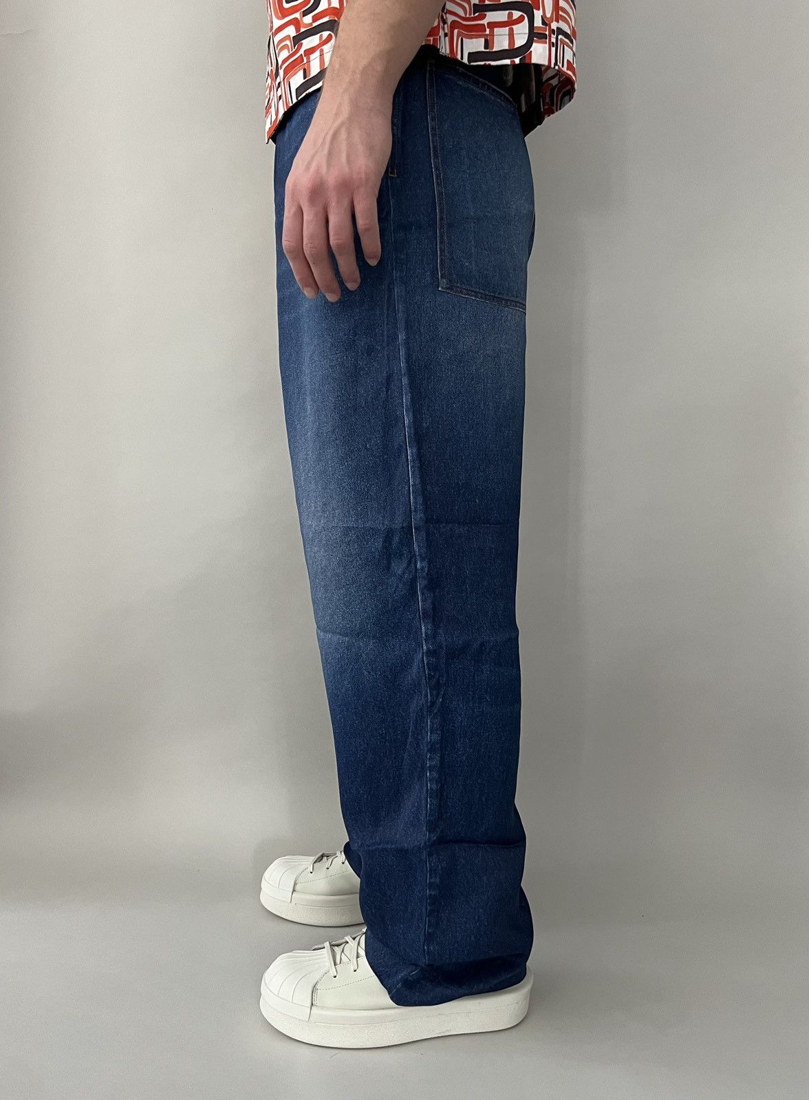 Balenciaga Balenciaga Baggy Trompe L'oeil Jeans Size US 32 / EU 48 - 2 Thumbnail