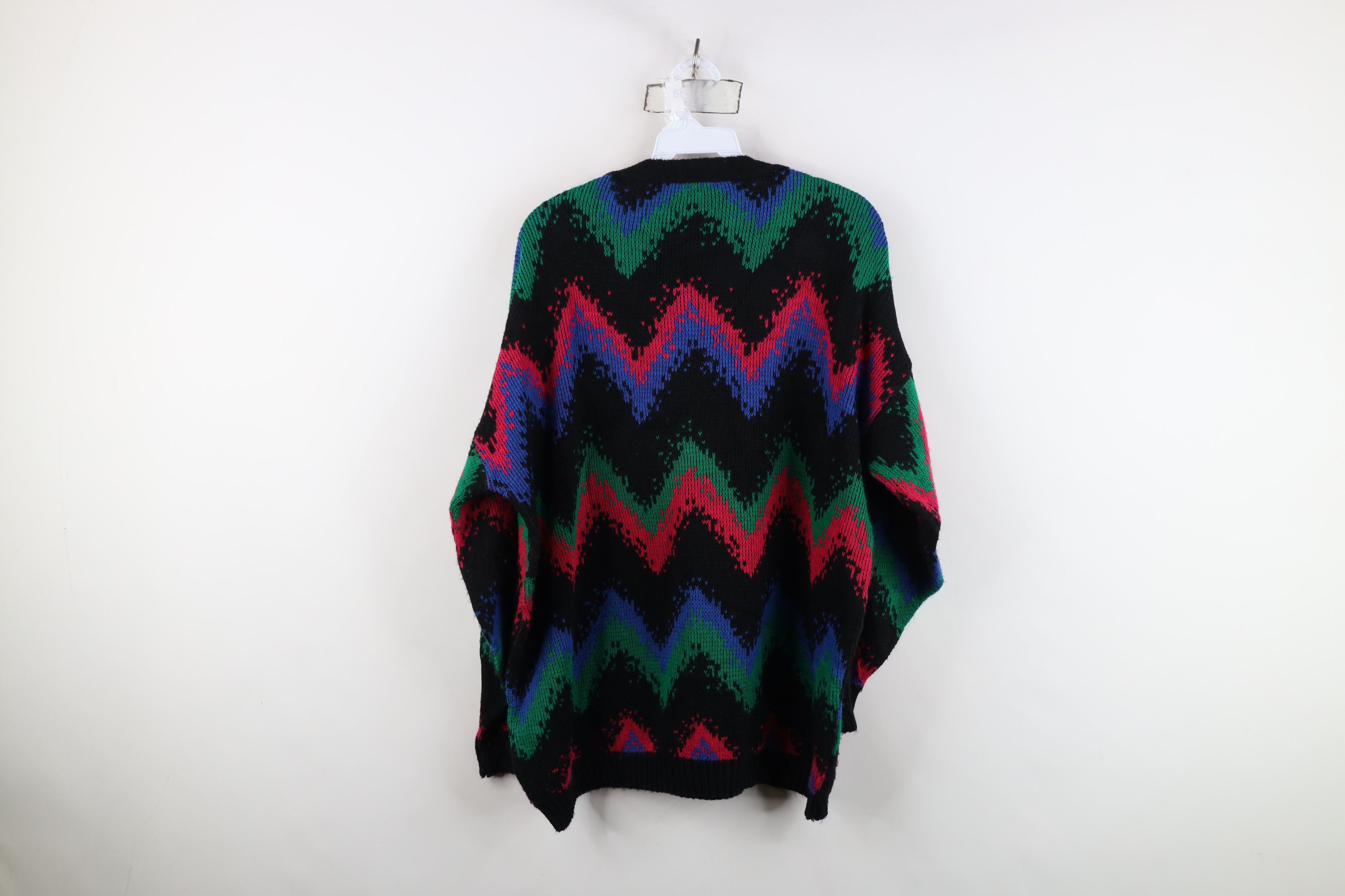 Vintage Vintage 90s Streetwear Rainbow Knit Crewneck Sweater USA Size XXL / US 16-18 / IT 52-54 - 9 Thumbnail