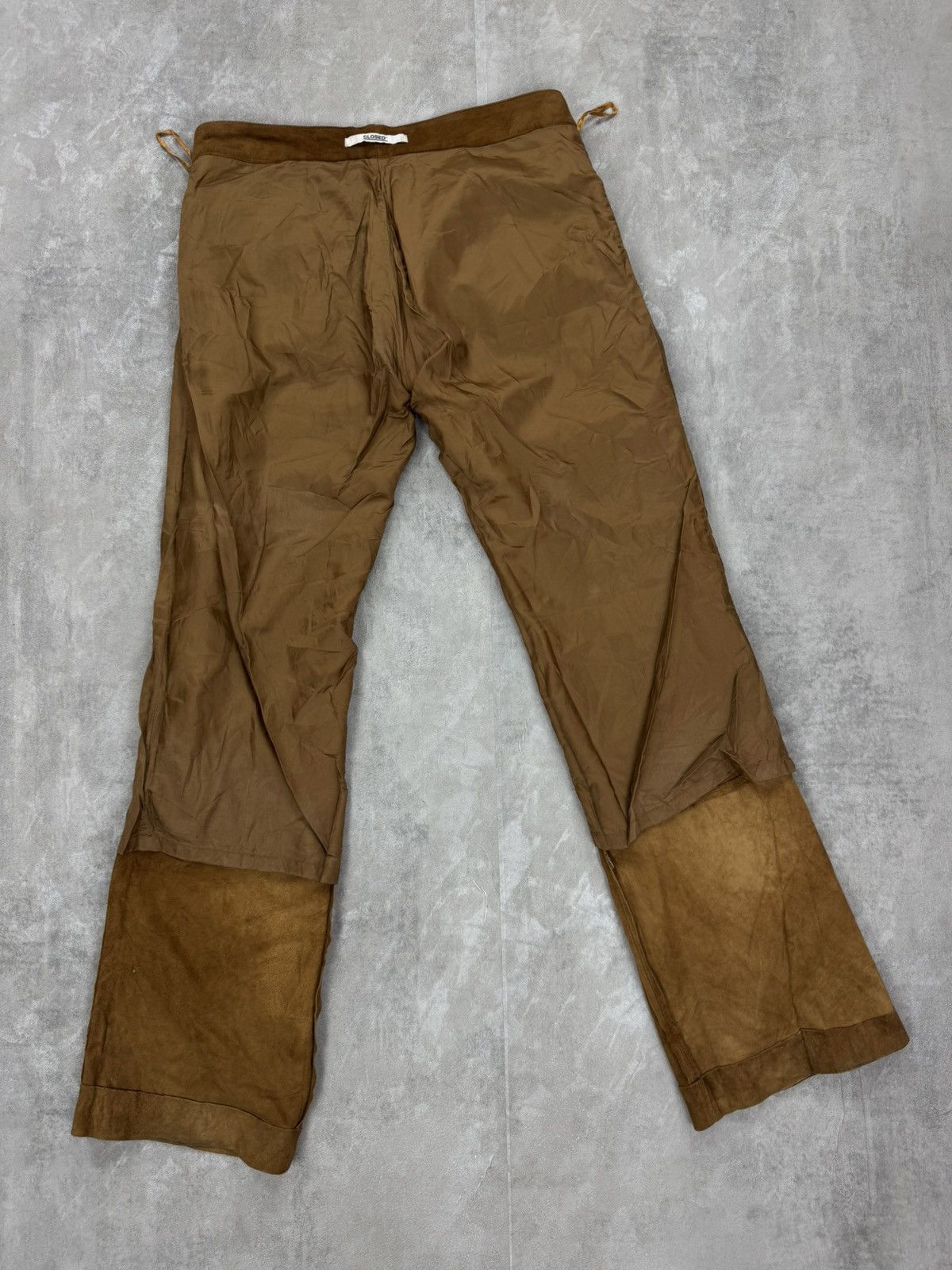 CLOSED Closed suede cargo fatigue pants cowgirl style avant garde Size 30" / US 8 / IT 44 - 13 Thumbnail