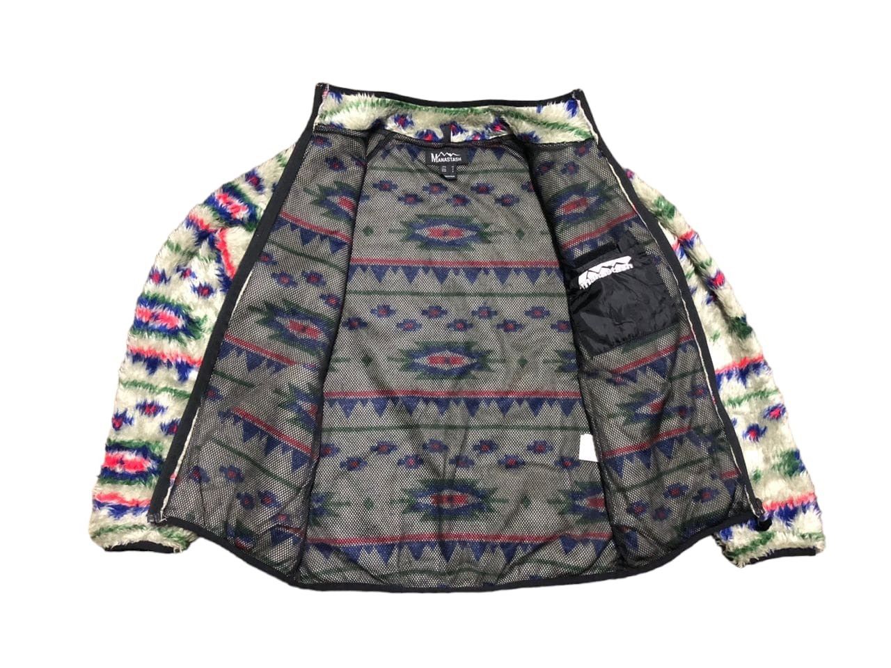 Japanese Brand Manastash Native Fleece Sherpa Zipper Jacket Size US M / EU 48-50 / 2 - 3 Thumbnail