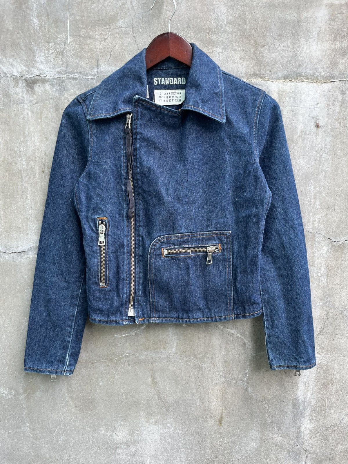 Maison Margiela Line 10 Denim Moto Jacket Size XS / US 0-2 / IT 36-38 - 2 Thumbnail