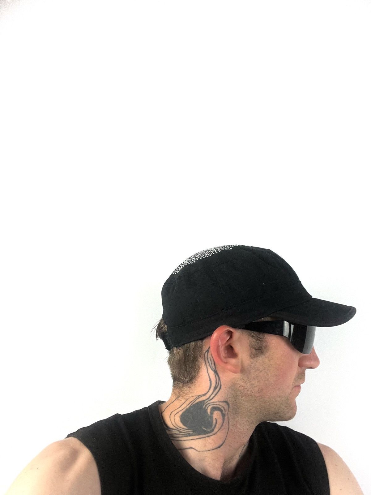 Other ☠️ Skull & Bones y2k army style studded cap hat Size ONE SIZE - 6 Thumbnail