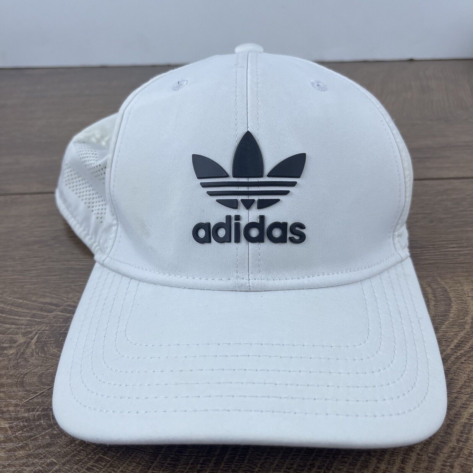 Adidas Adidas Snapback Hat Adidas Snapback Hat White Adjustable Hat Size ONE SIZE - 2 Thumbnail