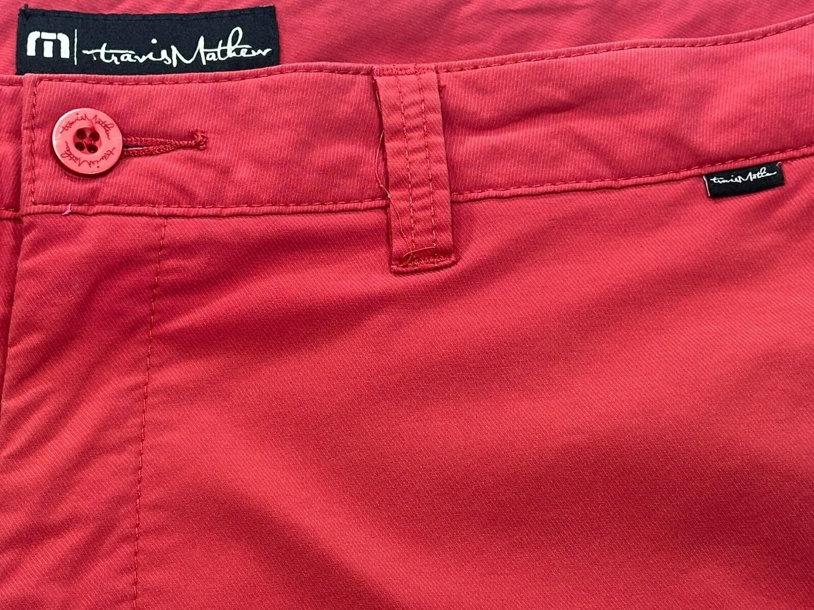 Nike Travis Mathew Flat Front Chino Shorts Red Mens 40 Size US 40 / EU 56 - 9 Thumbnail