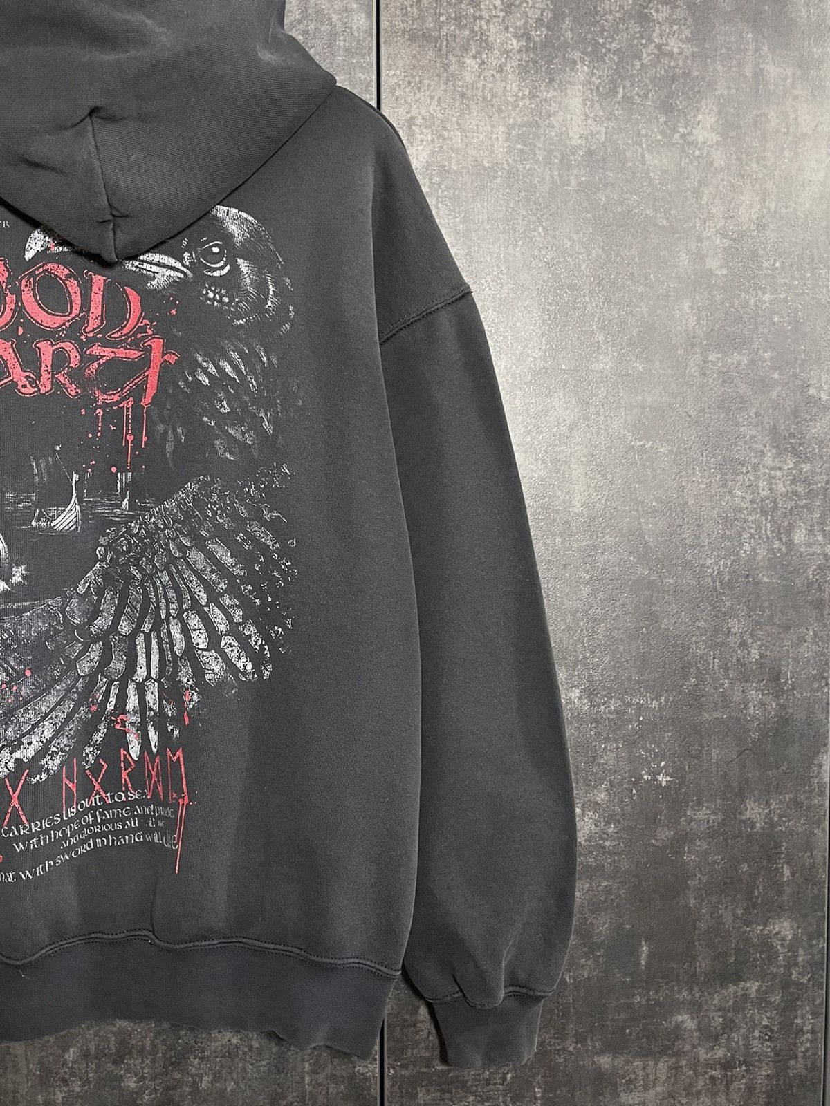 Band Tees Crazy Vintage Amon Amarth Faded Hoodie Darkthrone Deftones Size US XL / EU 56 / 4 - 5 Thumbnail