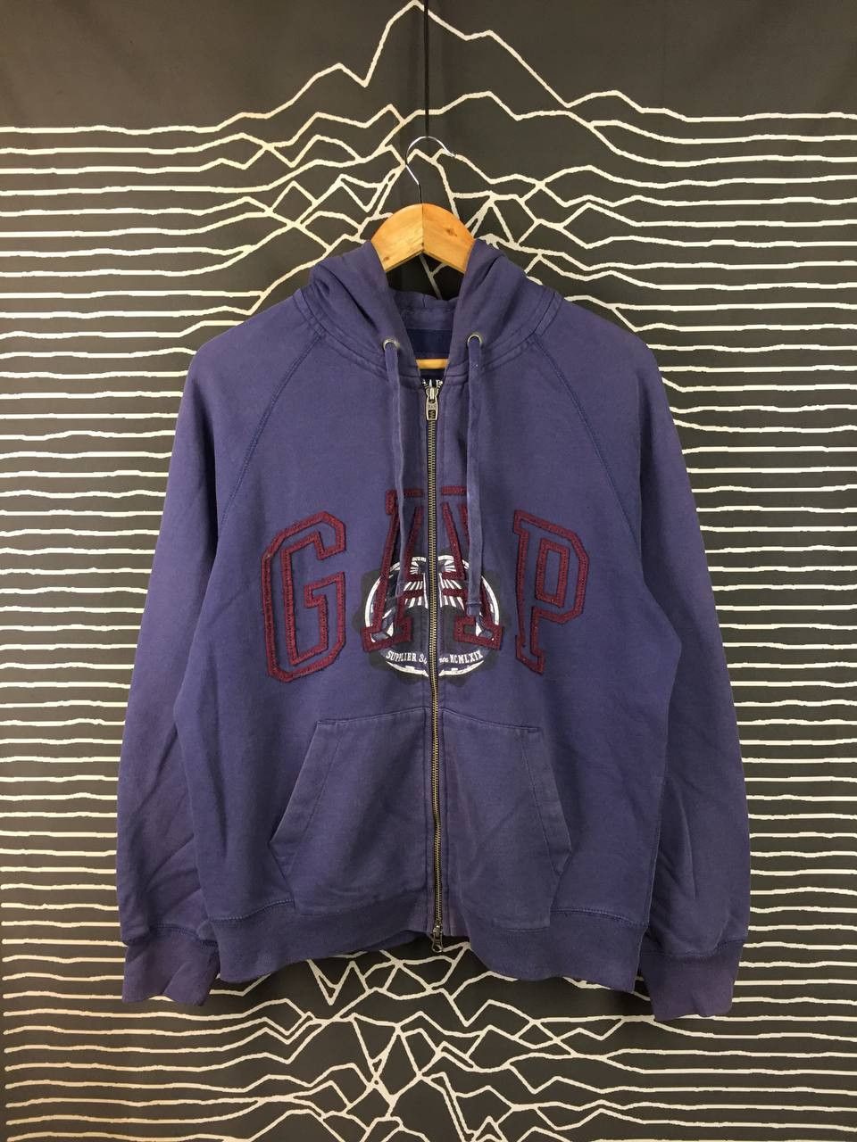 Gap GAP Spell Out Embroidered Logo Full Zip Hoodie Size M Size US M / EU 48-50 / 2 - 2 Thumbnail