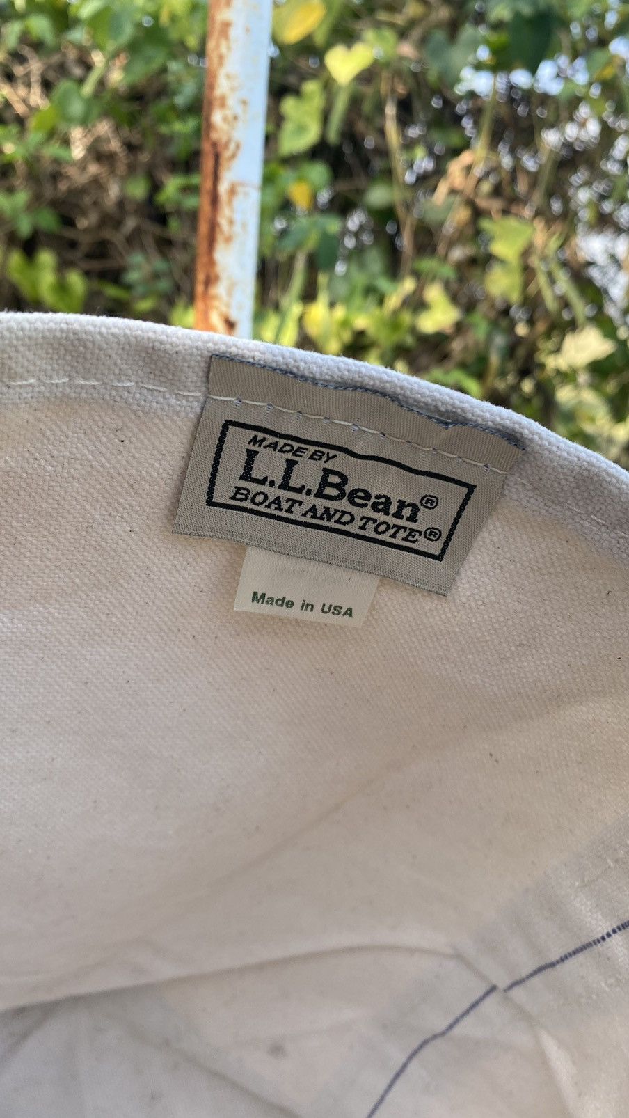 L.L. Bean × Vintage L.L. Bean Boat And Tote Heavy Canvas Bag Made in USA Size ONE SIZE - 3 Thumbnail