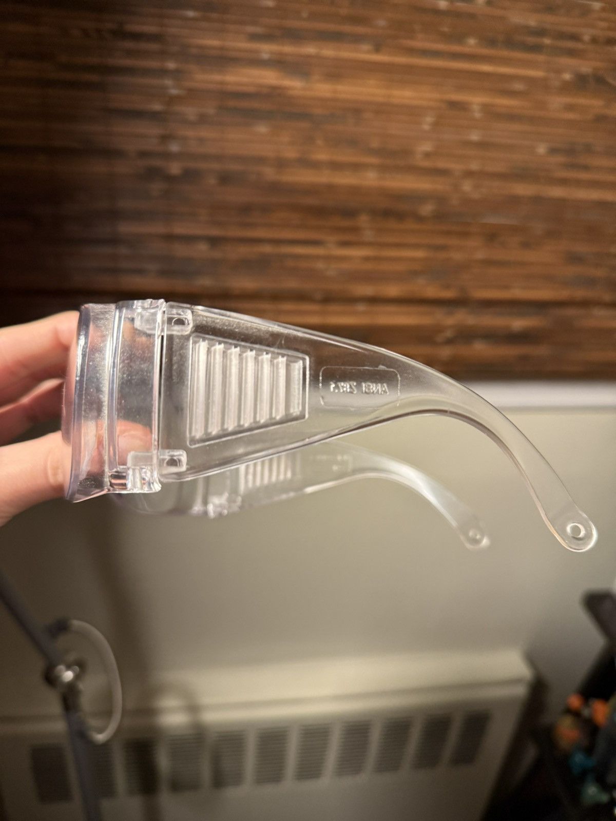 A-COLD-WALL* ACW Logo Clear Lab Construction Dust Goggles Glasses Size ONE SIZE - 2 Thumbnail