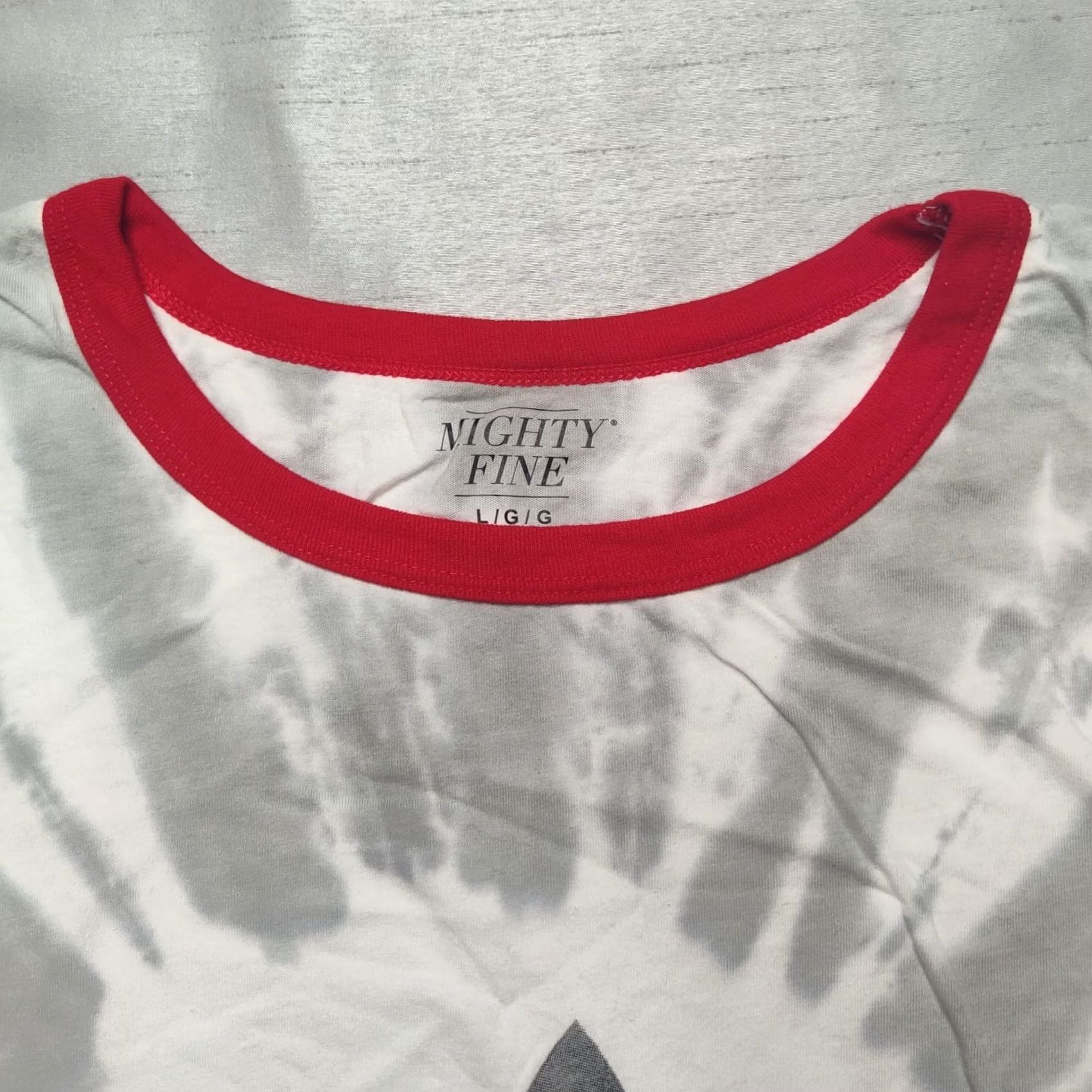 Vintage NASA SPACE SHUTTLE Women Large Gray Tie Dye Ringer Short Sleeve T-Shirt NEW Size L / US 10 / IT 46 - 7 Thumbnail