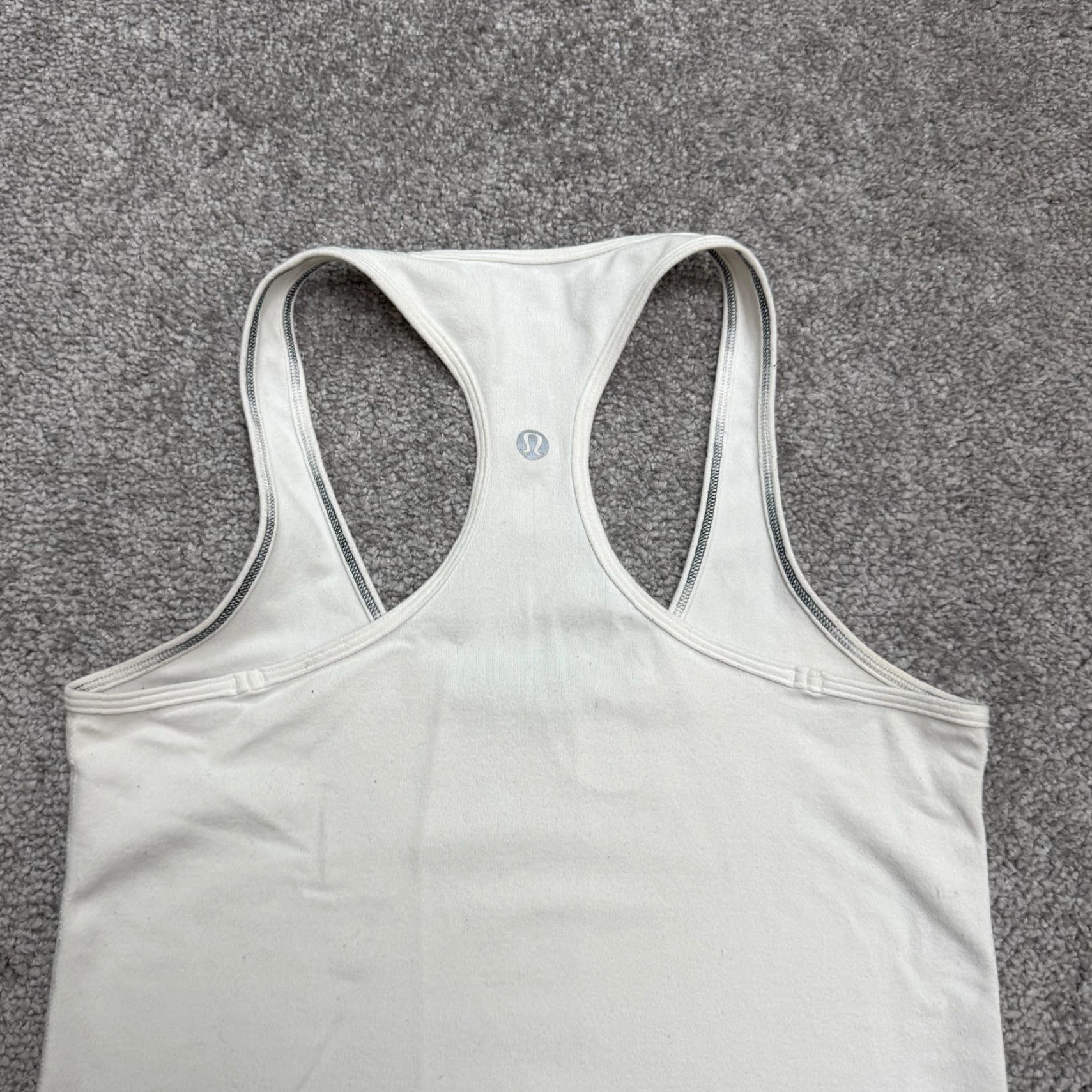 Lululemon Lululemon Halter Racerback Tank Top Womens 4 White Activewear Yoga Run Gym Size S / US 4 / IT 40 - 4 Thumbnail