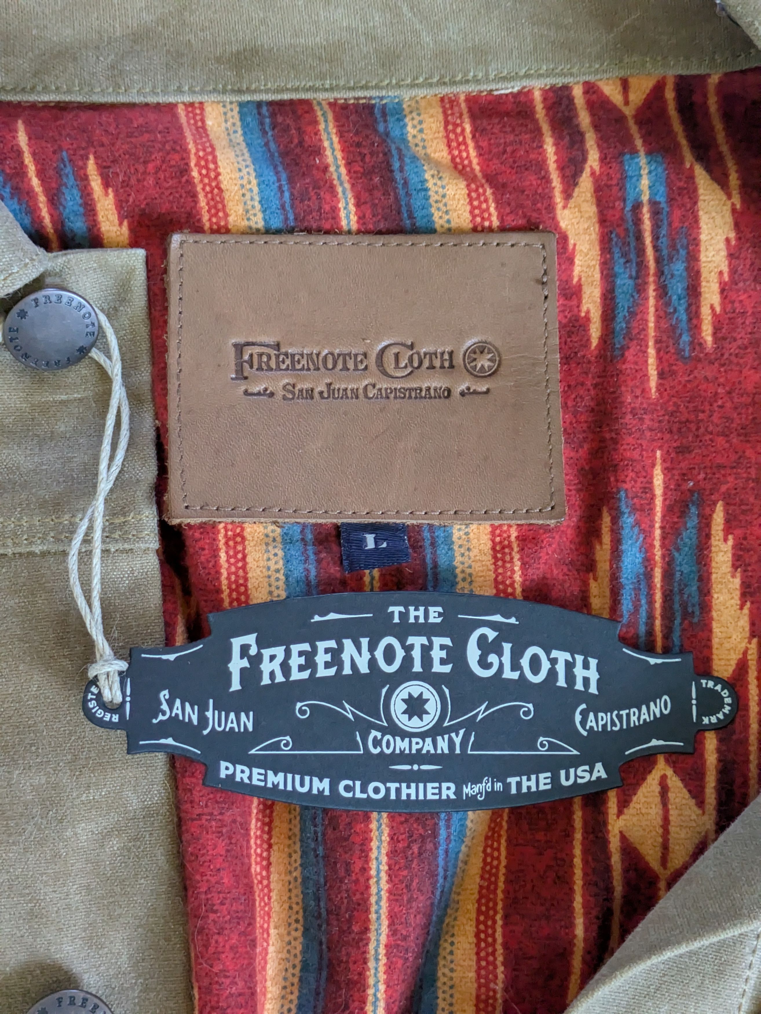 NWT Freenote Cloth Rider's Jacket - Tumbleweed - Large - NWT