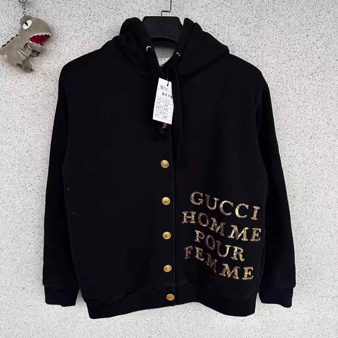 Gucci Gucci Gold Scale Logo Button Coat S Size S / US 4 / IT 40 - 1 Thumbnail
