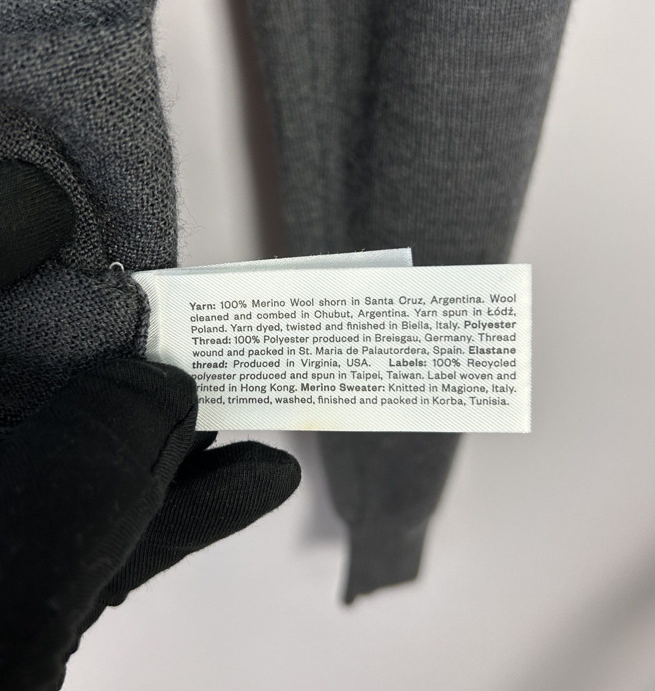 Asket × Designer ASKET Grey Merino Wool Sweater Jumper Size Small S Size US S / EU 44-46 / 1 - 9 Thumbnail