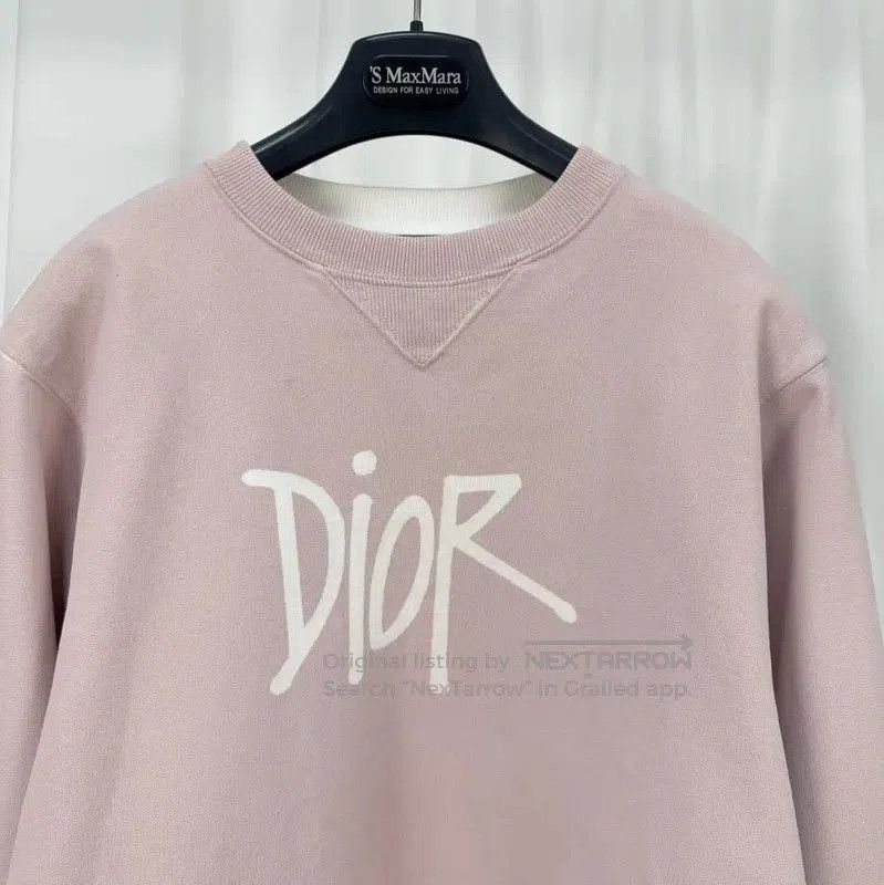 Dior Dior Pink Cotton Logo Long Sleeve Sweatshirt . Size US XS / EU 42 / 0 - 3 Thumbnail