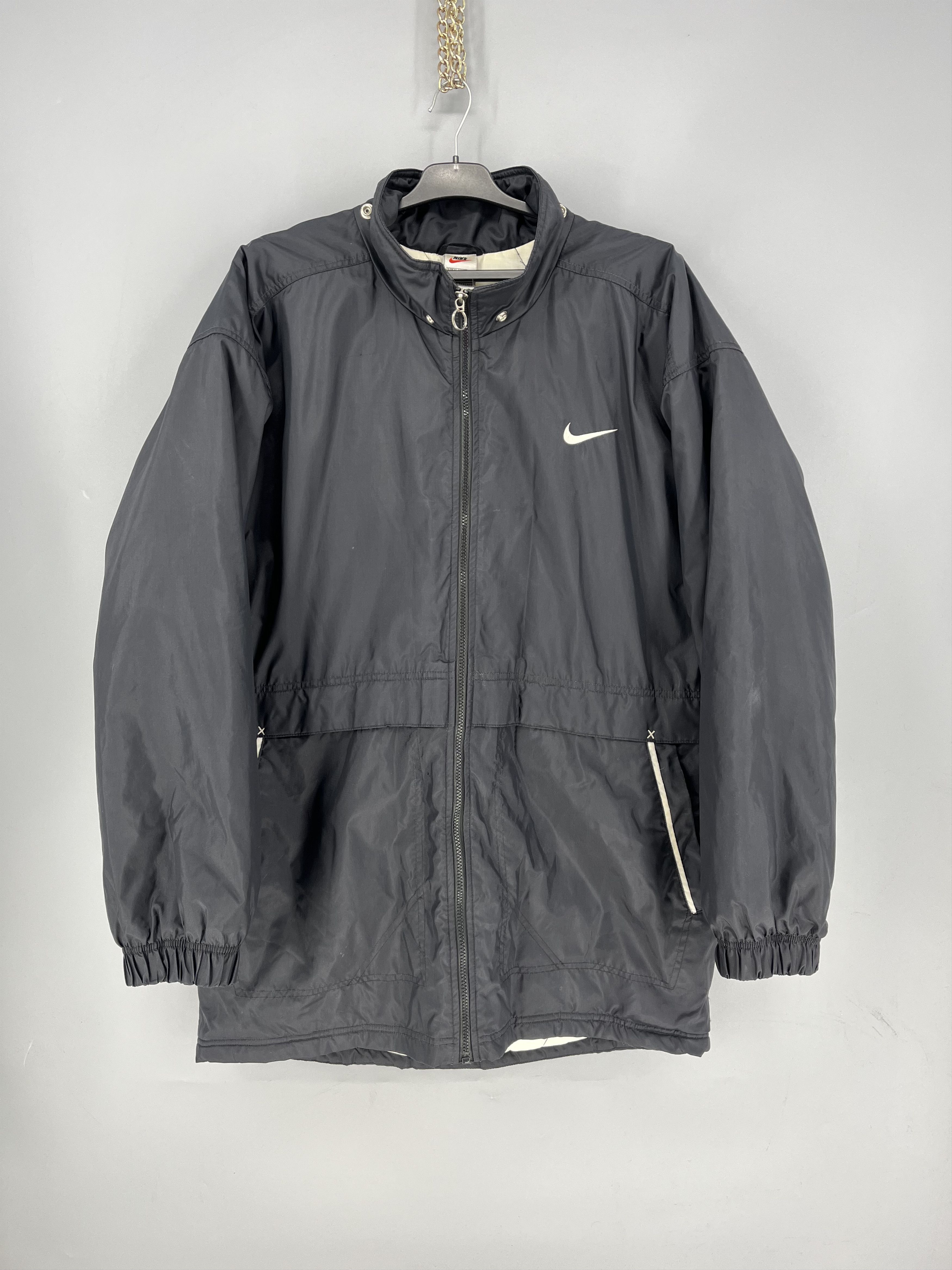 Nike Vintage Nike Zip up Black Jacket Size XL Size US XL / EU 56 / 4 - 1 Thumbnail