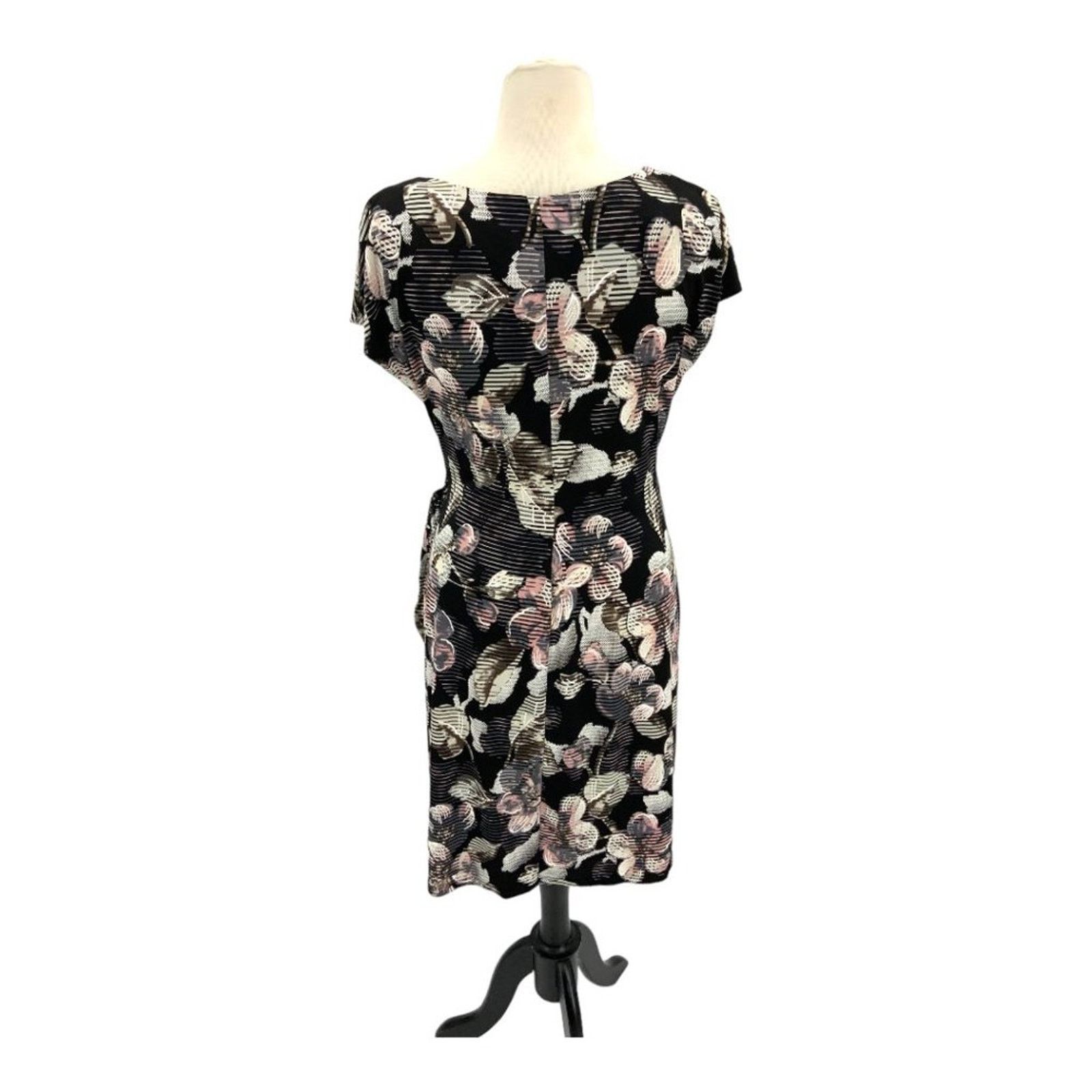 Other Connected Apparel Floral Side Tie Sheath Dress Size 12 NWT Size XL / US 12-14 / IT 48-50 - 7 Thumbnail