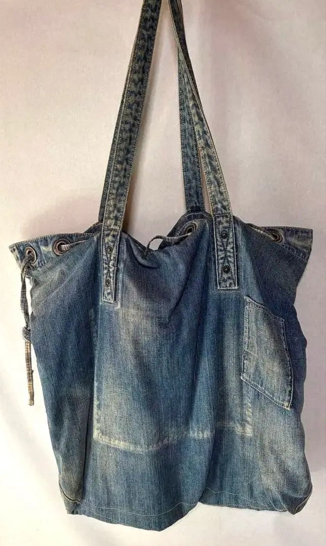 Porter Classic Vintage Rare Porter Classic Large Denim Totebag Size ONE SIZE - 5 Thumbnail