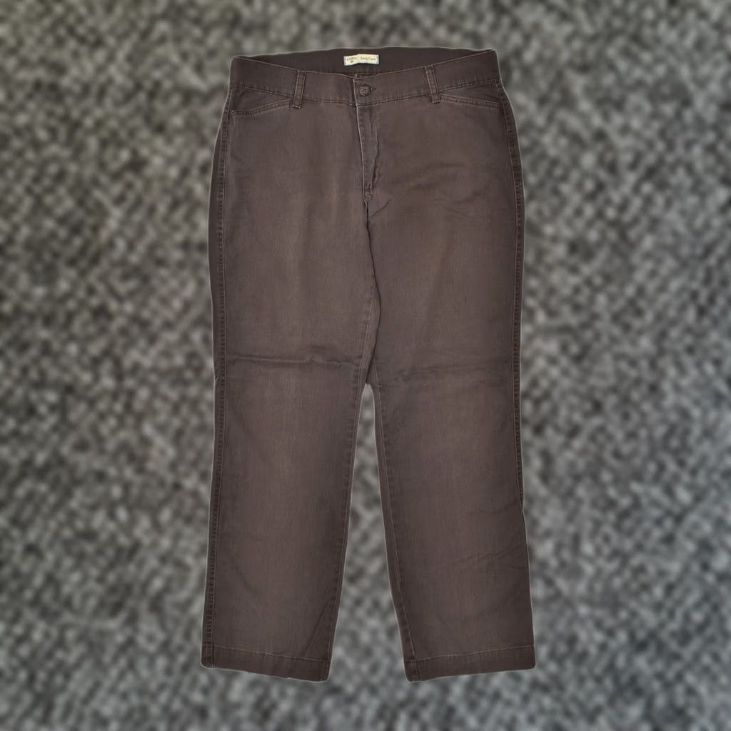 Lee LEE Womens Riders Straight Casual Trousers W36 L31 Brown Cotton Size 25" / US 0 / IT 36 - 1 Thumbnail