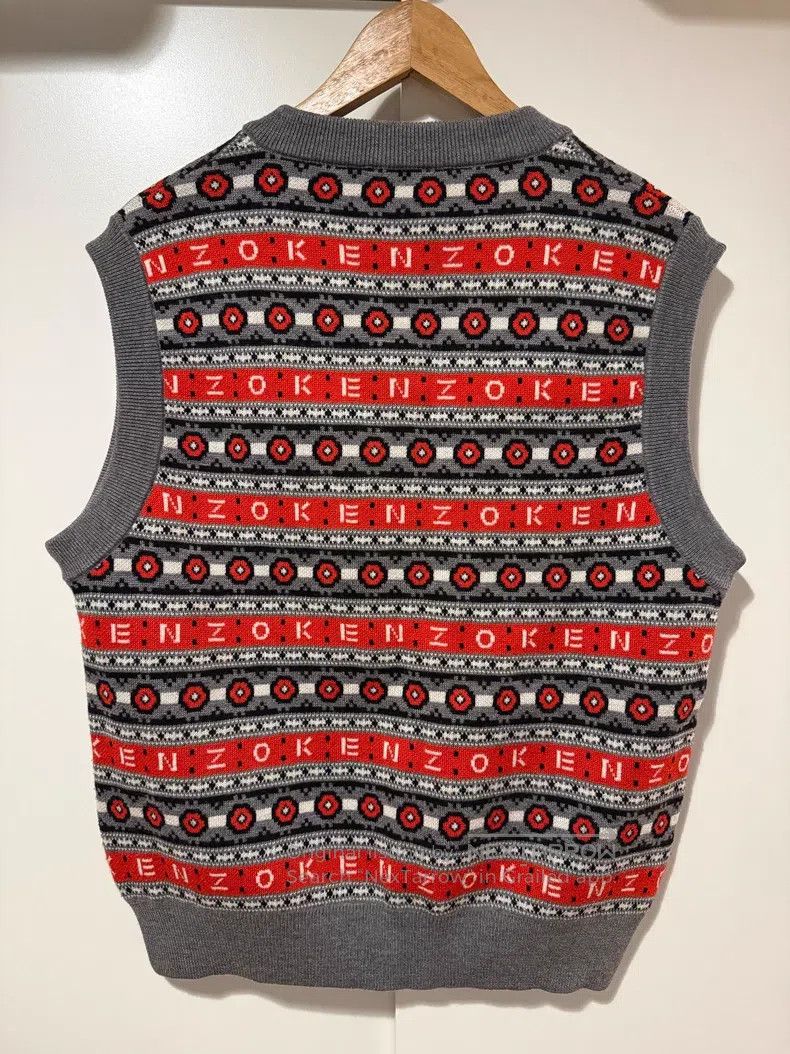 Kenzo Kenzo Knit Sweater, Classic Plaid Design Size US M / EU 48-50 / 2 - 2 Thumbnail
