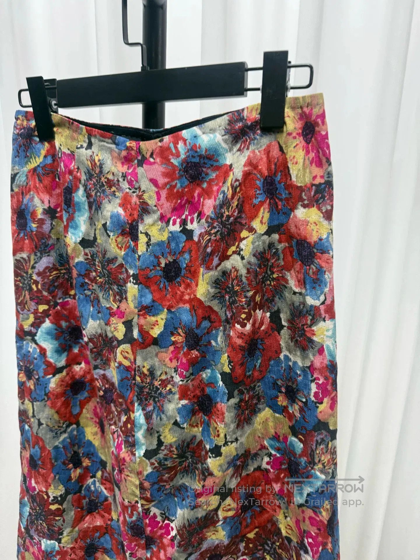 Dries Van Noten Dries van Noten Floral Oil Painting Skirt. Size 37" - 5 Thumbnail