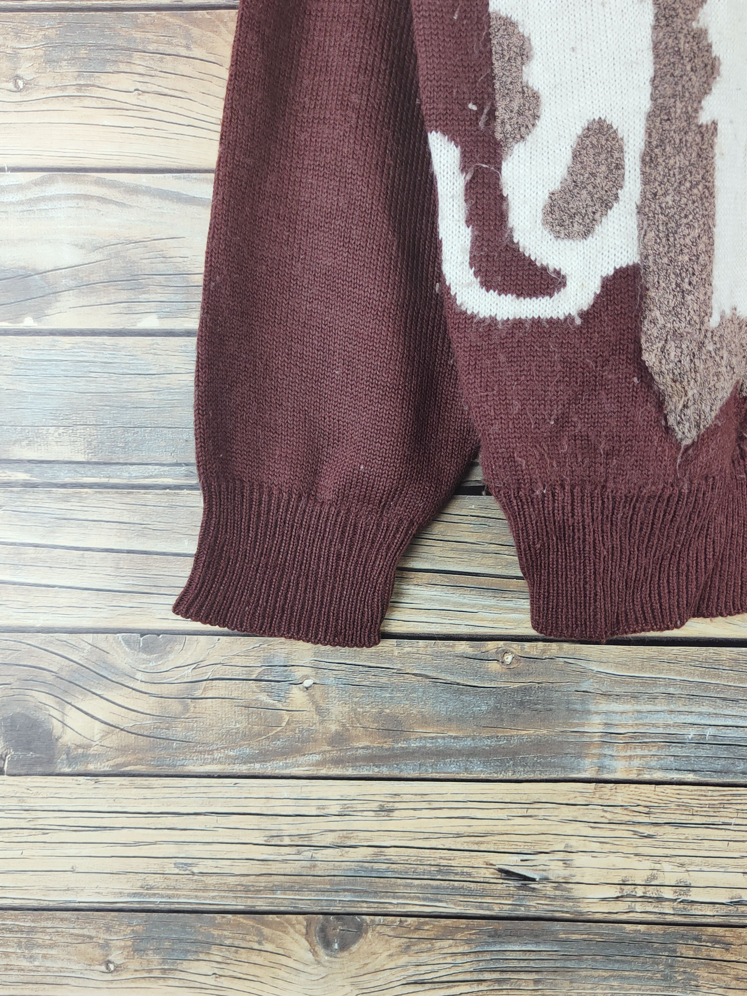 Japanese Brand DL Japan vintage Brown Cat Knitwear Cardigans #46-477 Size M / US 6-8 / IT 42-44 - 5 Thumbnail