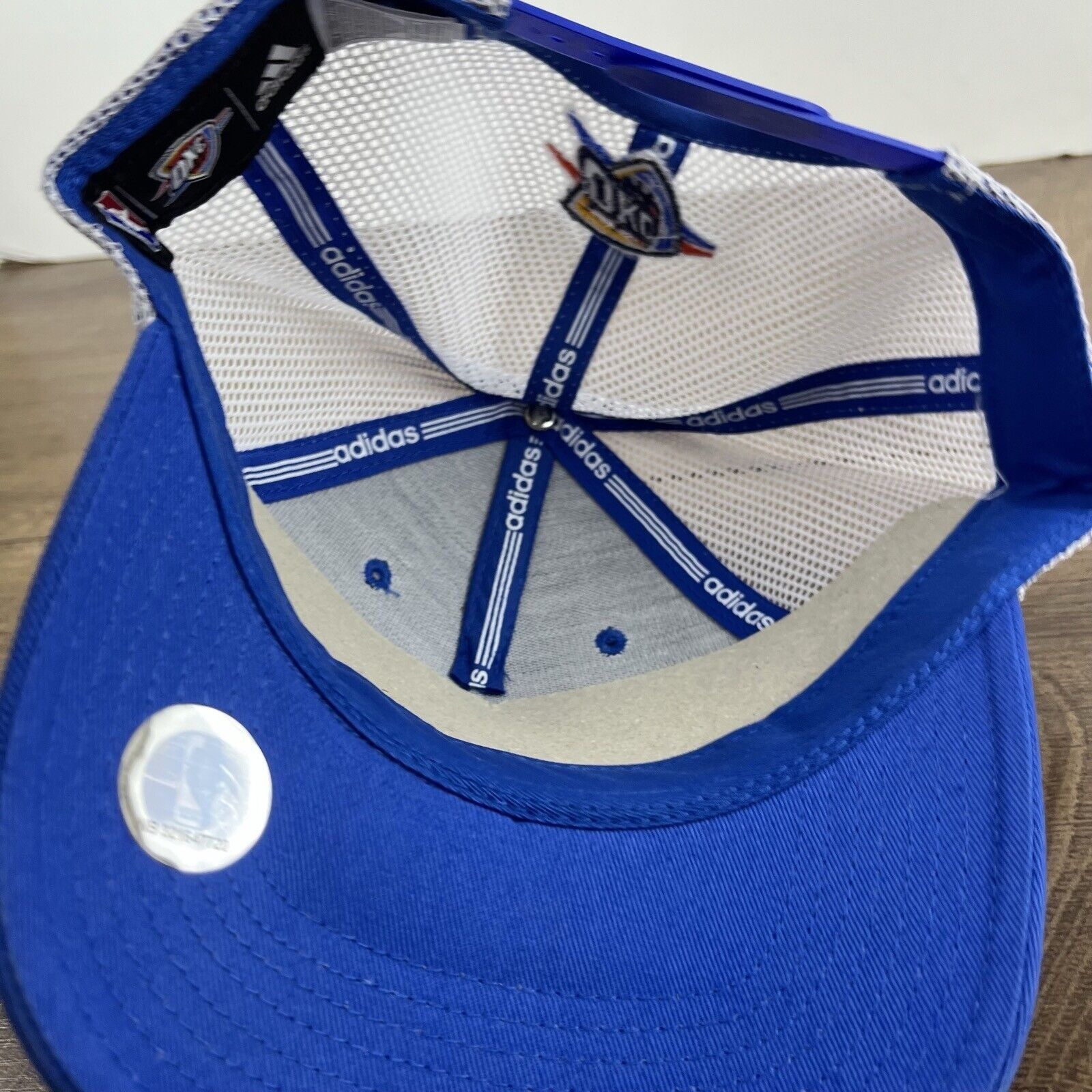 Adidas Oklahoma City Thunder Hat Adidas Womens Blue Cap Adjustable Size ONE SIZE - 12 Thumbnail