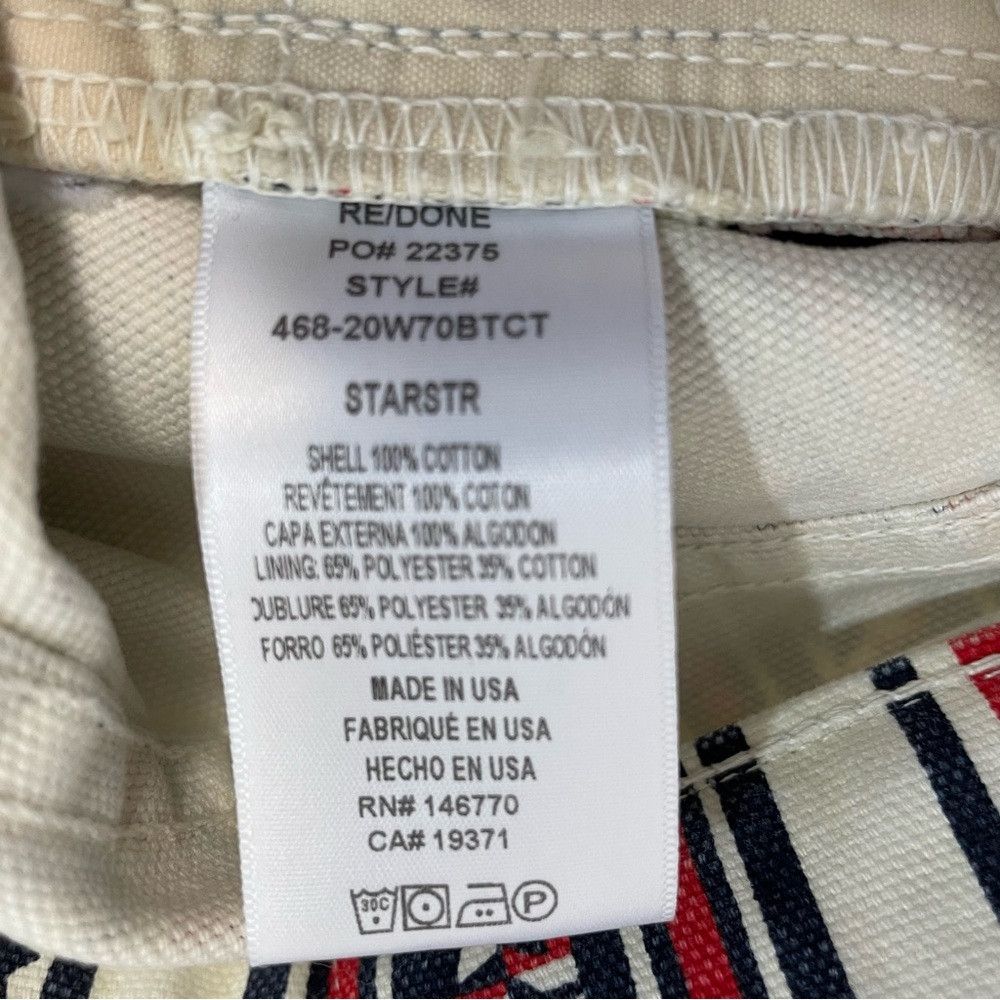 RE/DONE NWT New $395 Re/Done Ford 70s Bootcut High Rise Waist Star Size 29" - 8 Thumbnail
